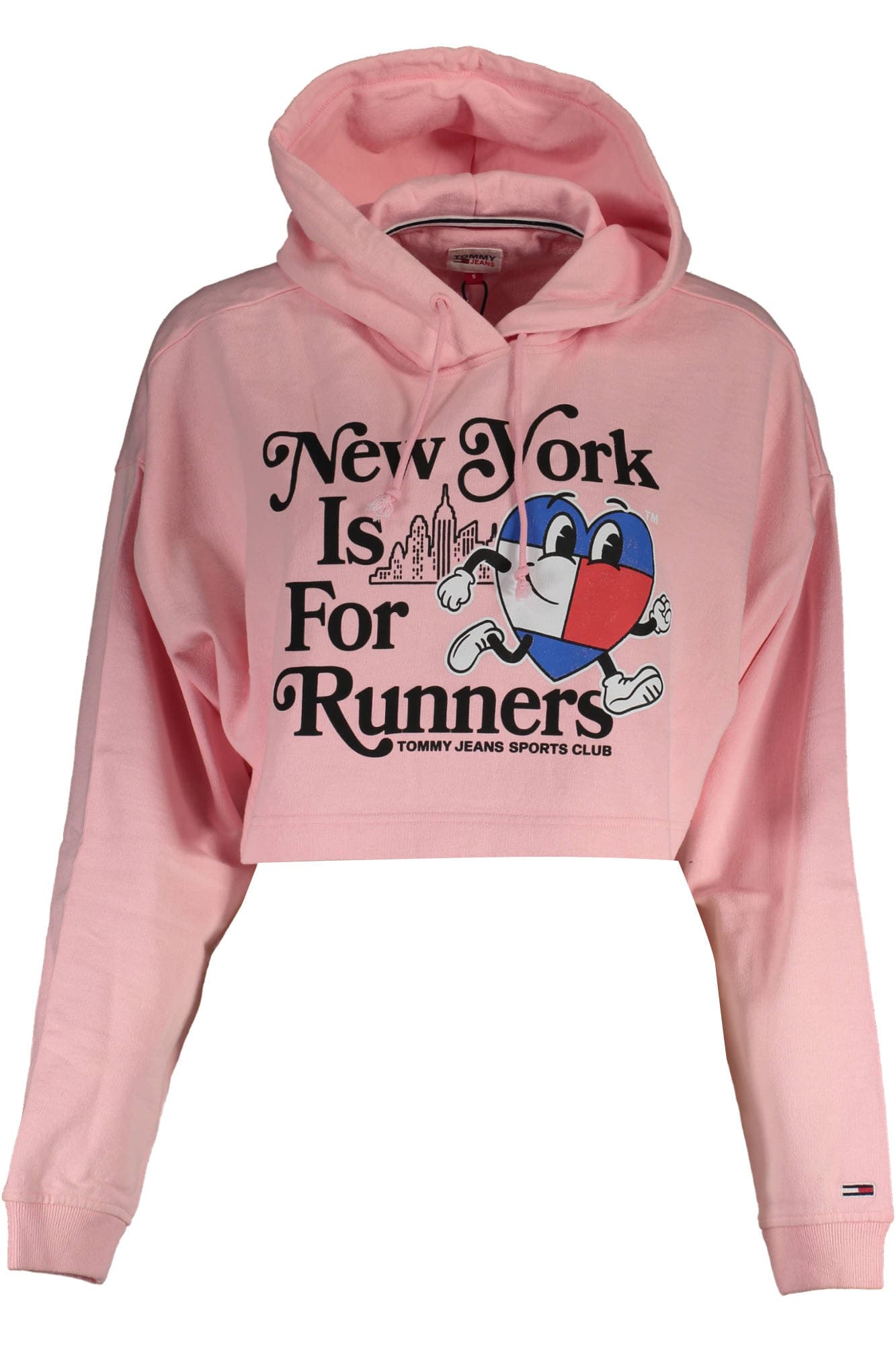 TOMMY HILFIGER FELPA SENZA ZIP DONNA ROSA - Immagine 1