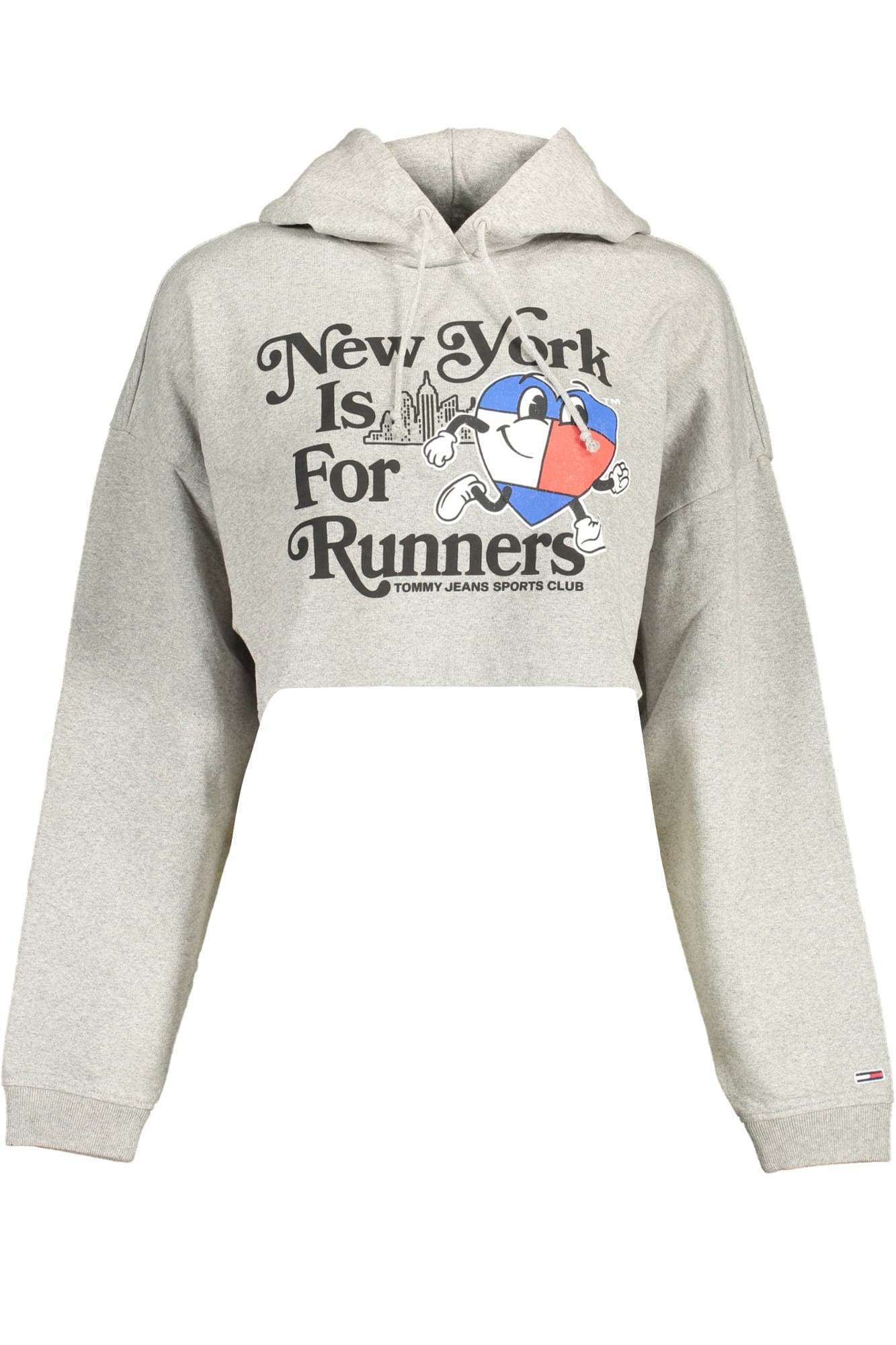 TOMMY HILFIGER FELPA SENZA ZIP DONNA GRIGIO - Immagine 1