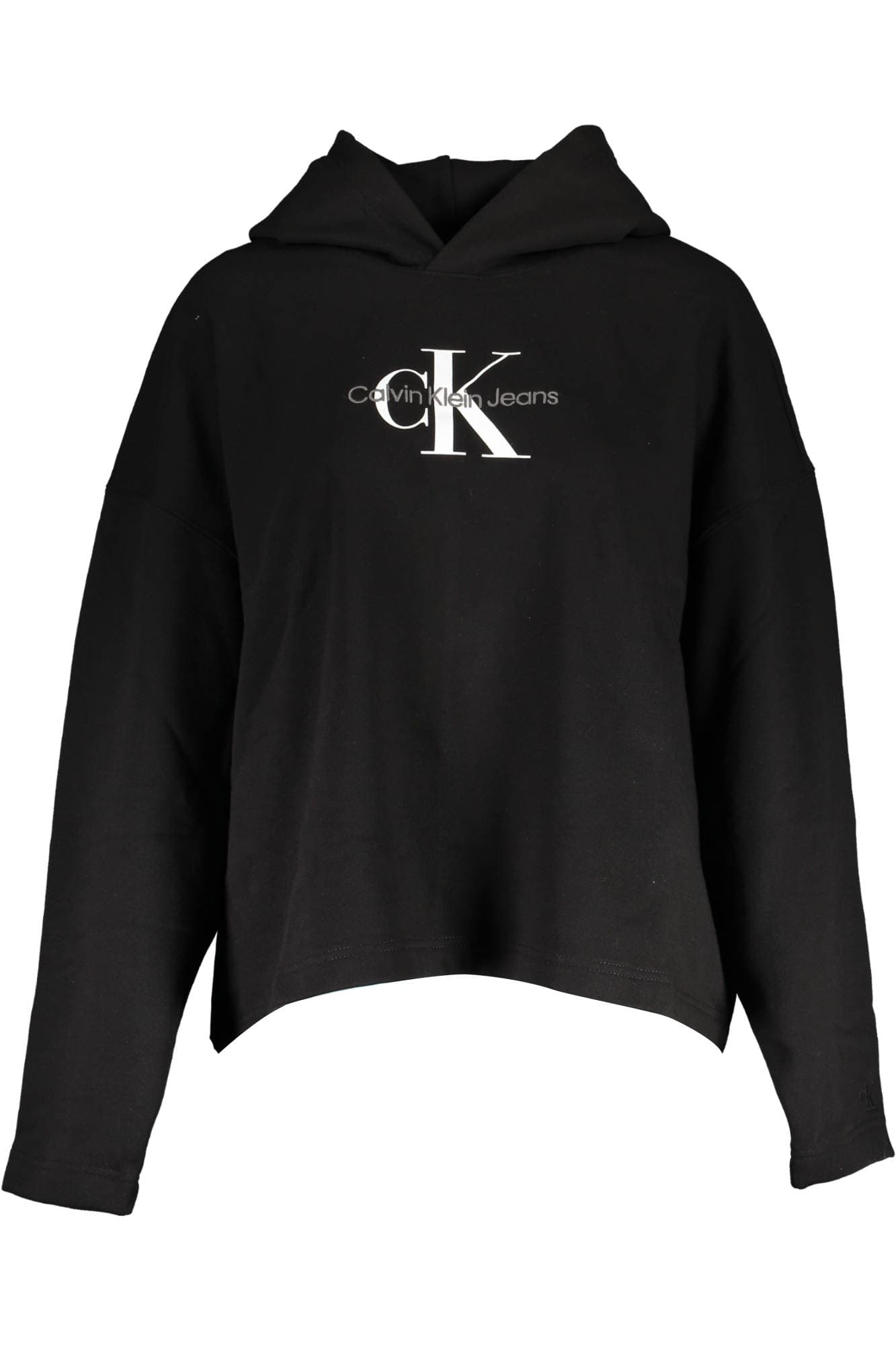 CALVIN KLEIN FELPA SENZA ZIP DONNA NERO - Immagine principale