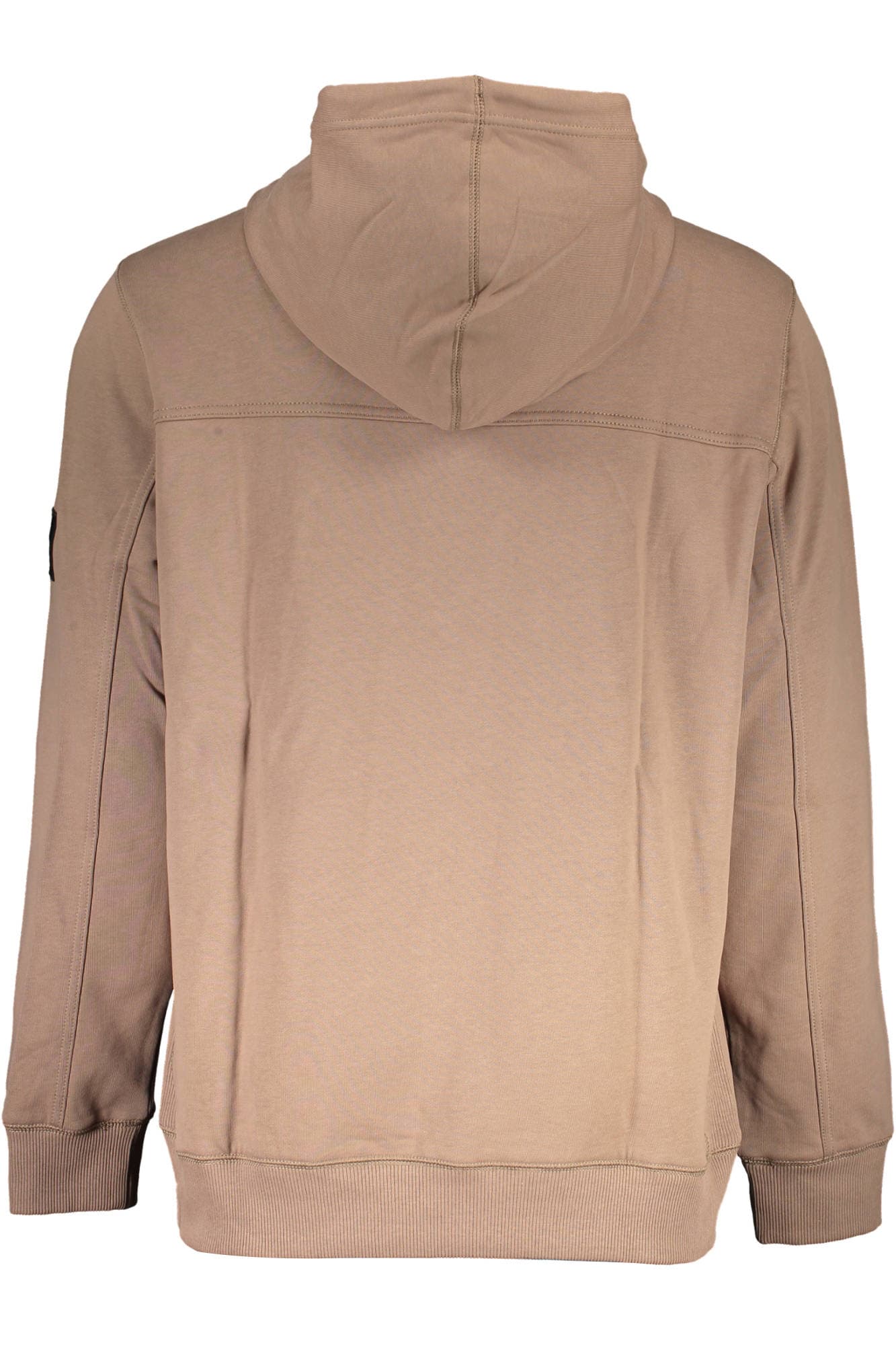 CALVIN KLEIN FELPA SENZA ZIP UOMO MARRONE - Miniatura 2