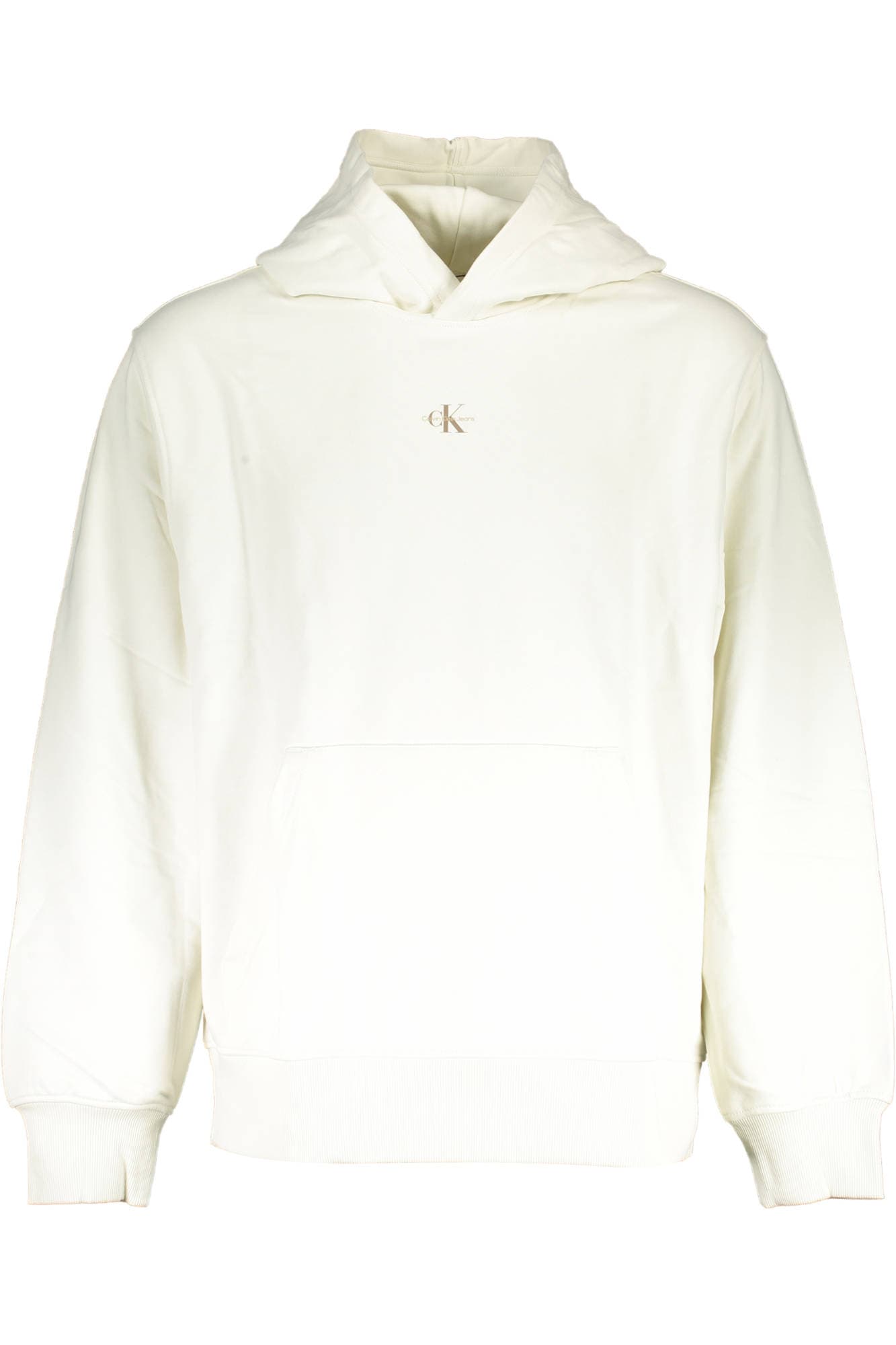 CALVIN KLEIN FELPA SENZA ZIP UOMO BIANCO