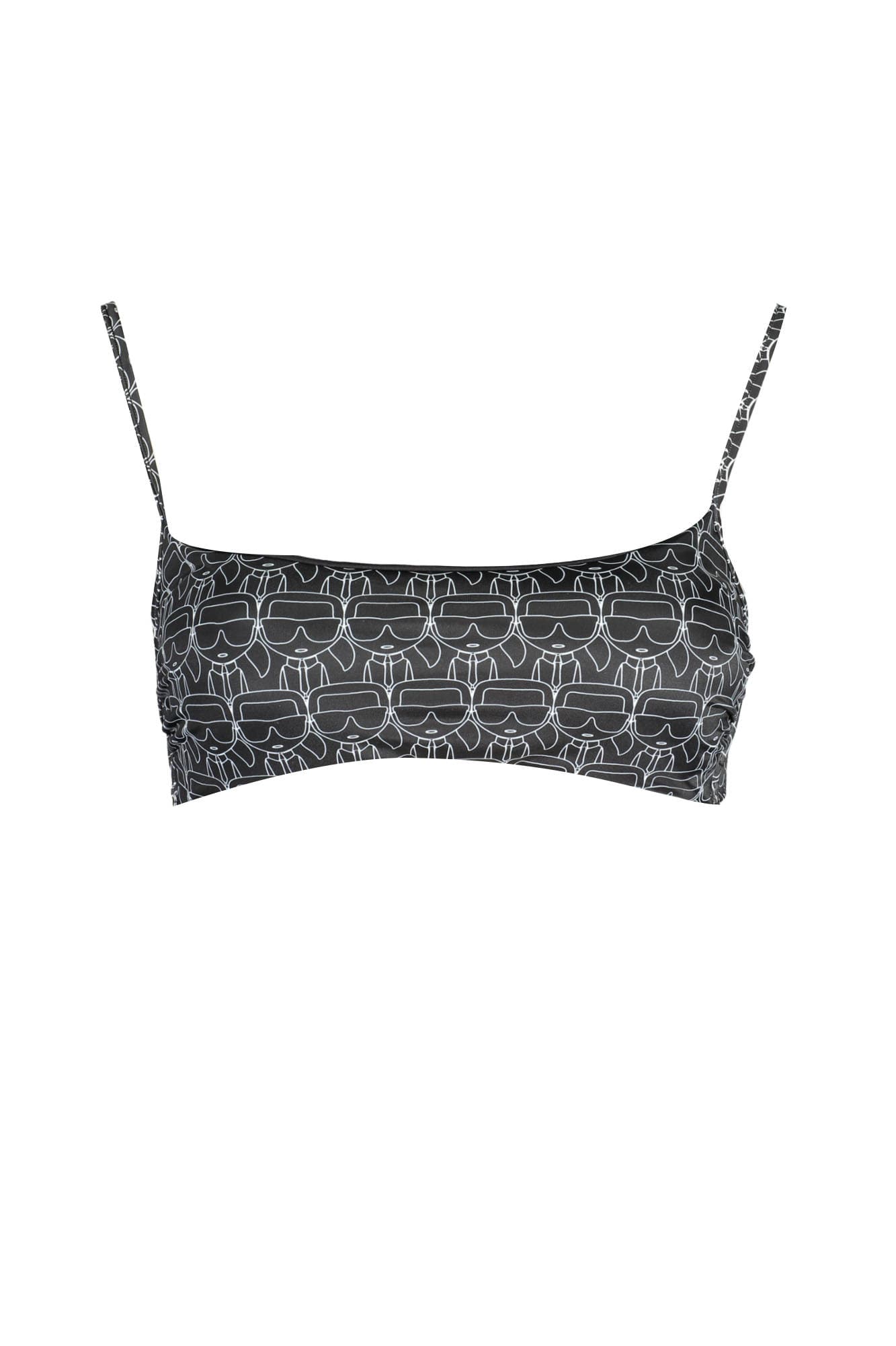 KARL LAGERFELD BEACHWEAR COSTUME PARTE SOPRA DONNA NERO - Immagine principale