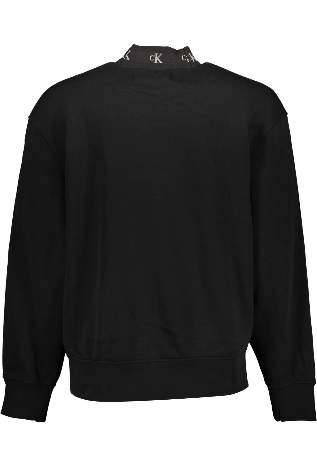 CALVIN KLEIN FELPA SENZA ZIP UOMO NERO - Miniatura 2