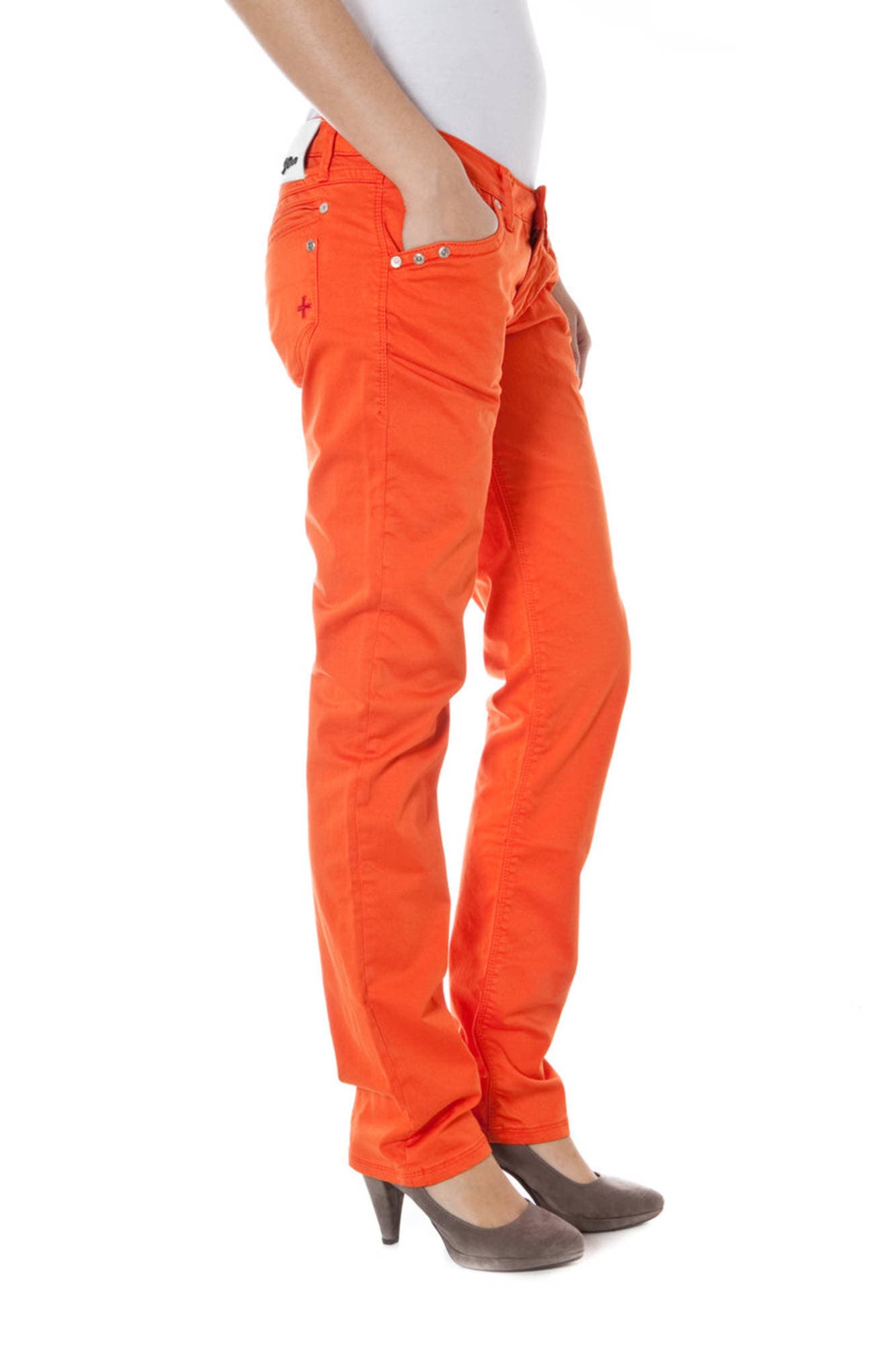 ZUELEMENTS PANTALONE DONNA ARANCIO - Miniatura 3