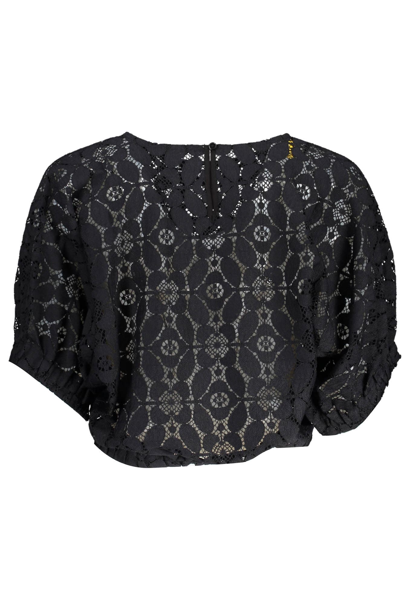 DESIGUAL T-SHIRT MANICHE CORTE DONNA NERO - Miniatura 2