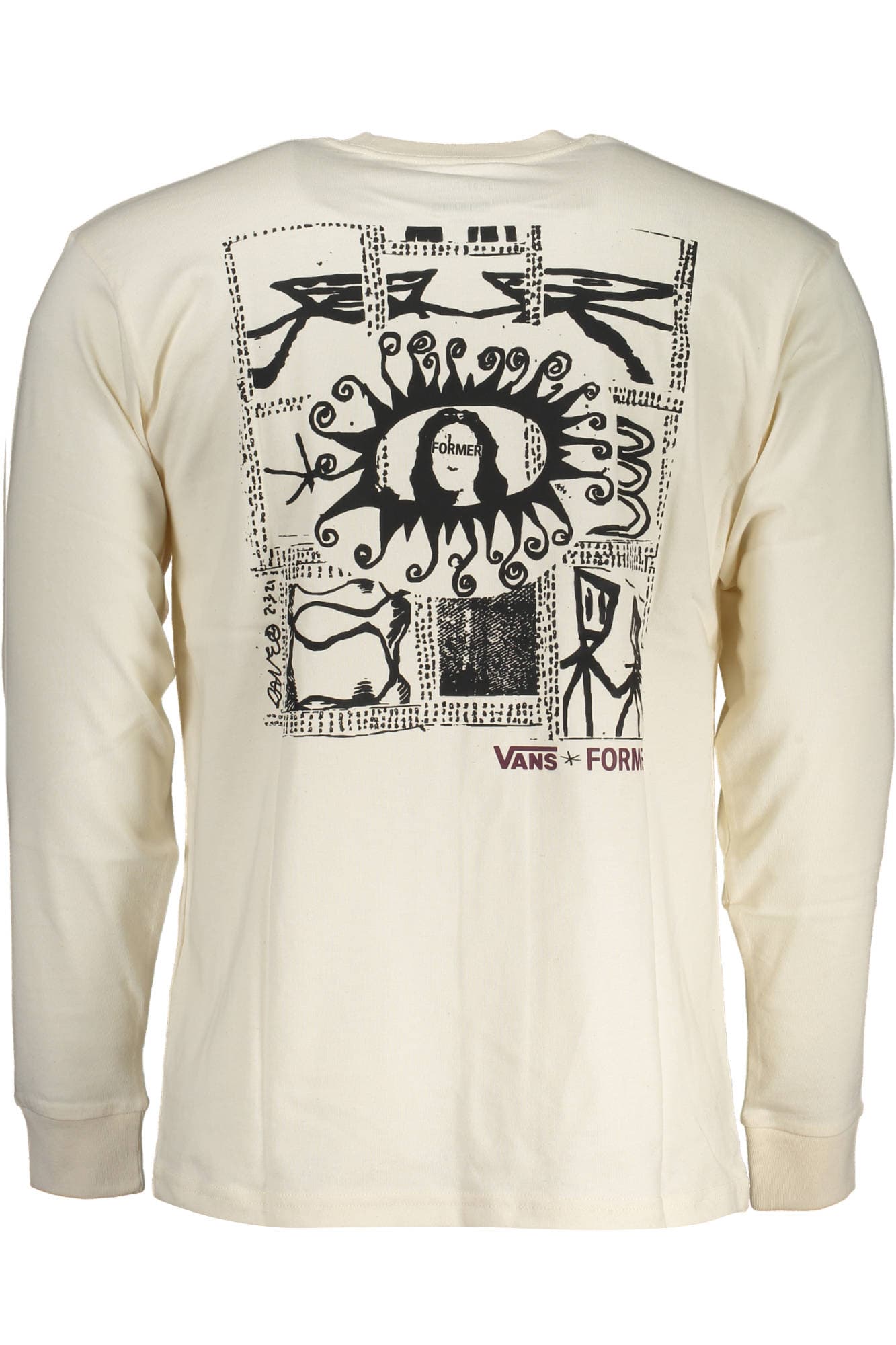 VANS T-SHIRT MANICHE LUNGHE UOMO BIANCO - Miniatura 2