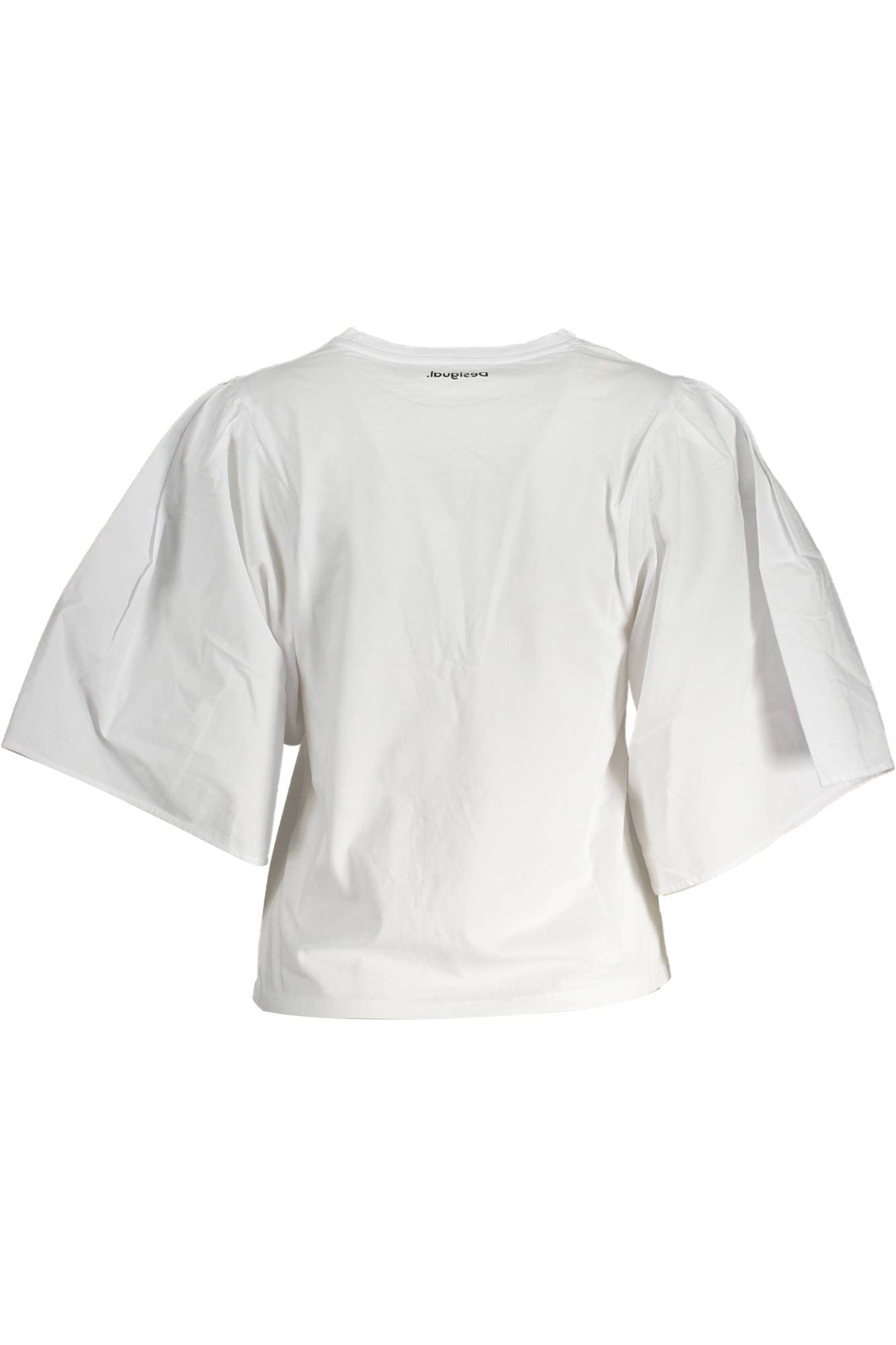 DESIGUAL T-SHIRT MANICHE CORTE DONNA BIANCO - Miniatura 2