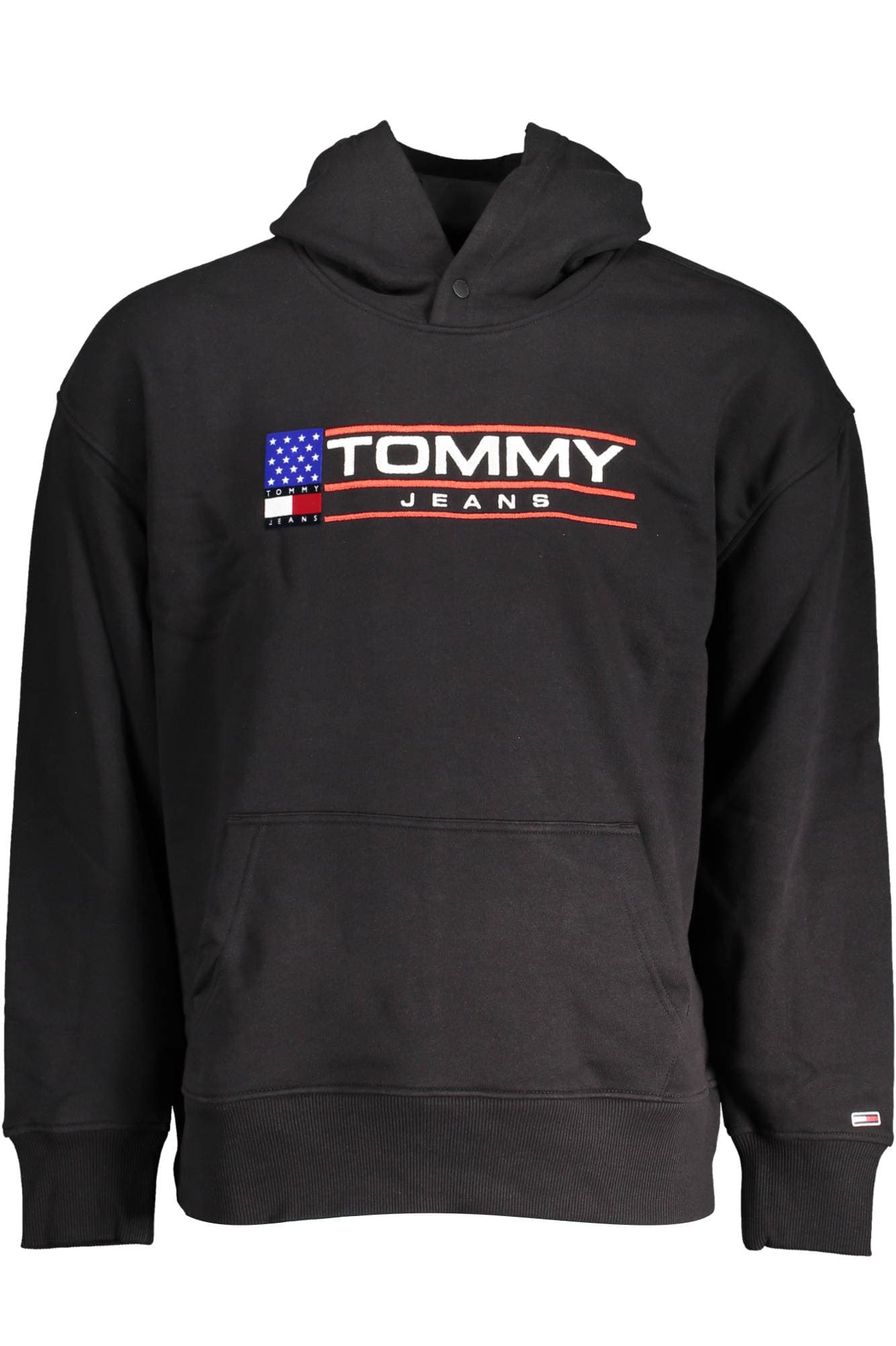 TOMMY HILFIGER FELPA SENZA ZIP UOMO NERO - Immagine principale