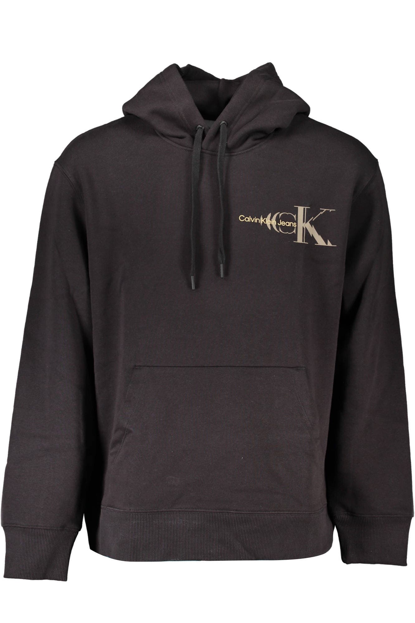CALVIN KLEIN FELPA SENZA ZIP UOMO NERO - Immagine 1