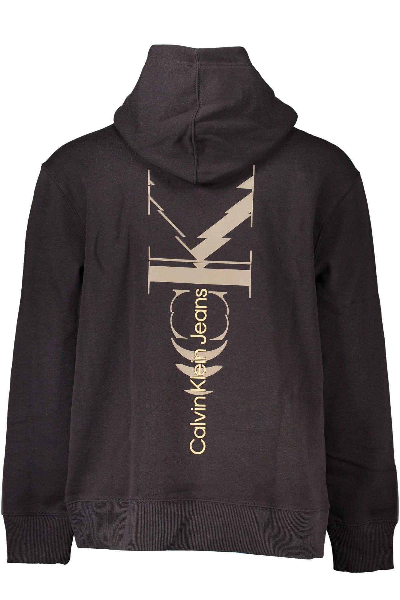 CALVIN KLEIN FELPA SENZA ZIP UOMO NERO - Miniatura 2