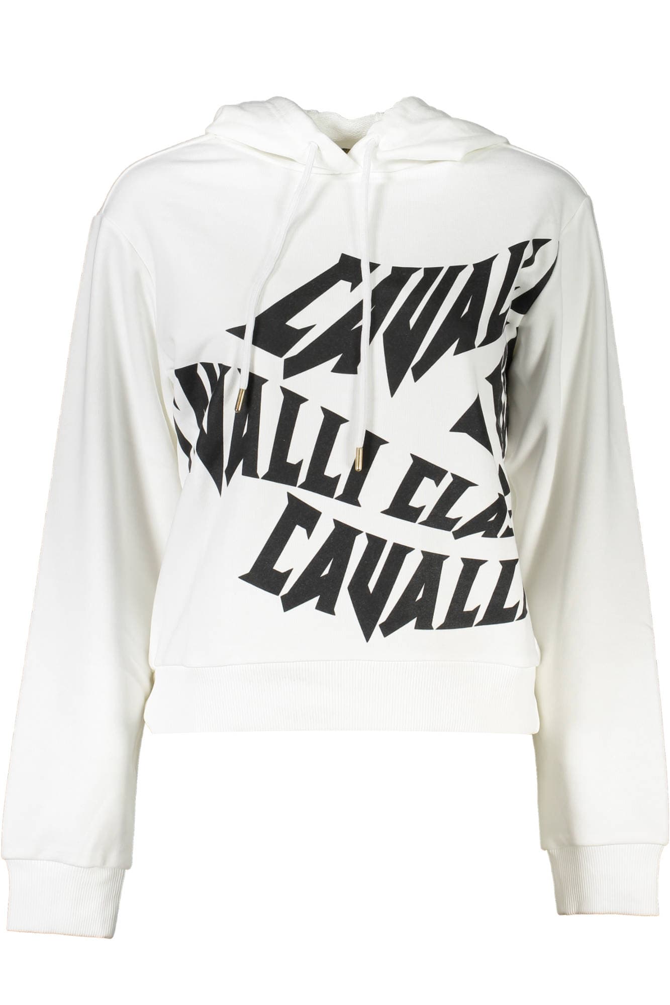 CAVALLI CLASS FELPA SENZA ZIP DONNA BIANCO - Immagine 1