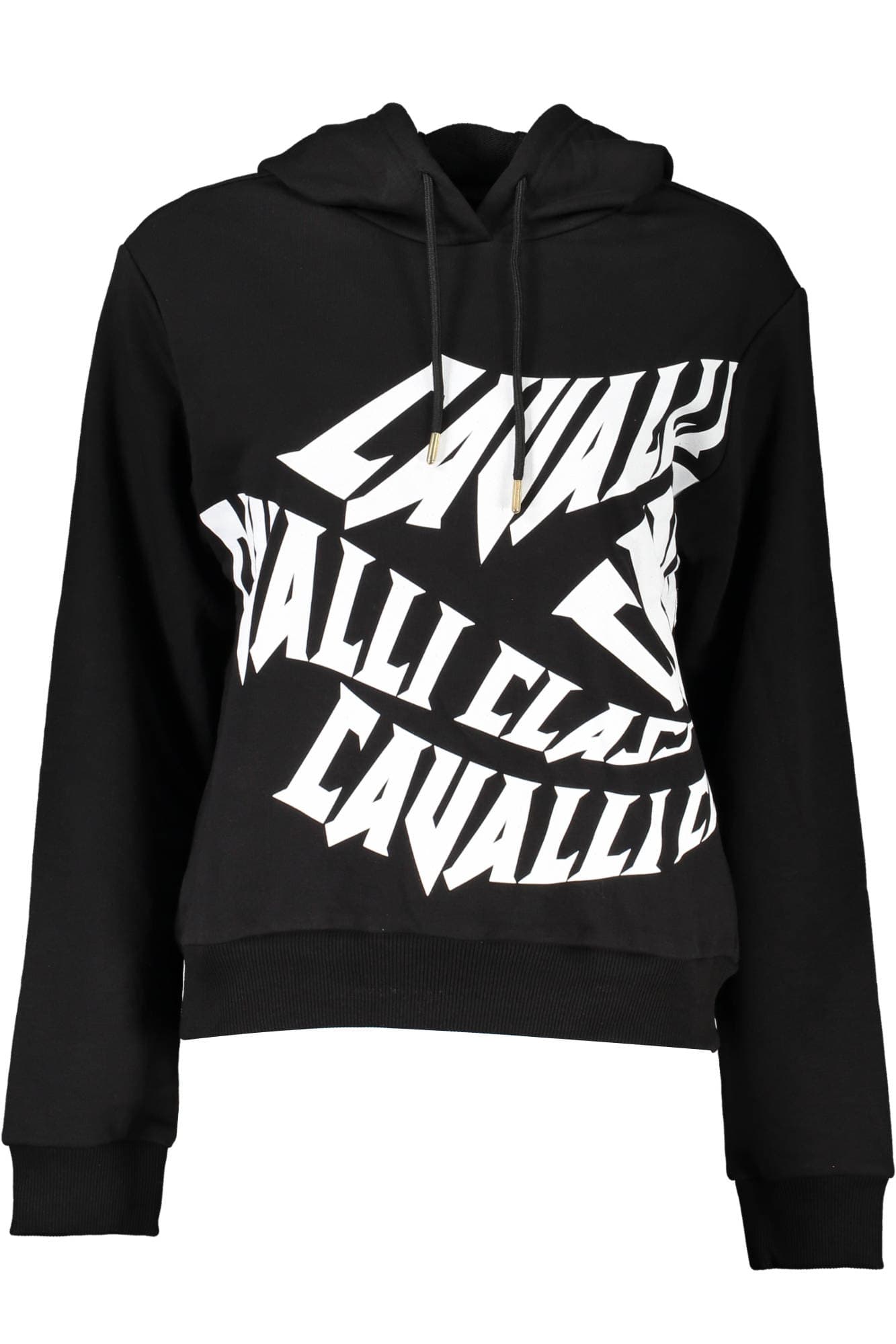 CAVALLI CLASS FELPA SENZA ZIP DONNA NERO - Immagine 1