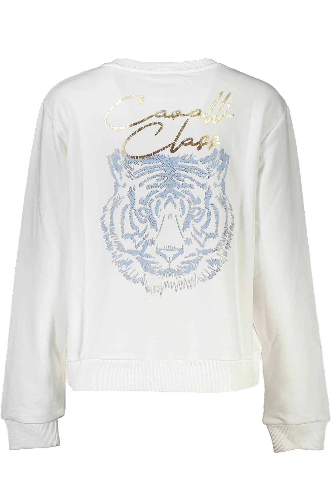 CAVALLI CLASS FELPA SENZA ZIP DONNA BIANCO - Miniatura 2