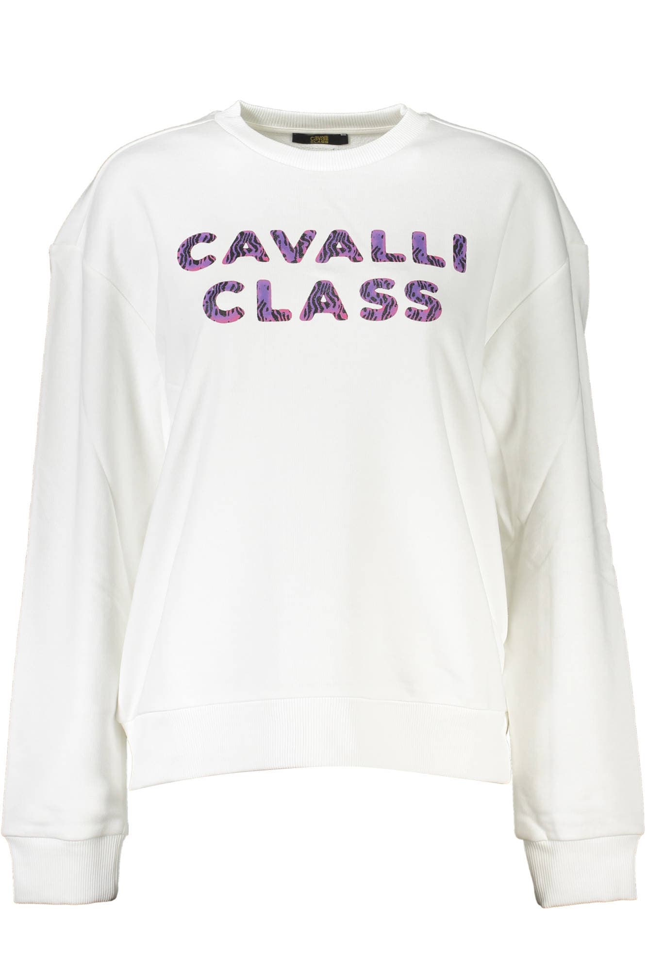 CAVALLI CLASS FELPA SENZA ZIP DONNA BIANCO - Immagine 1