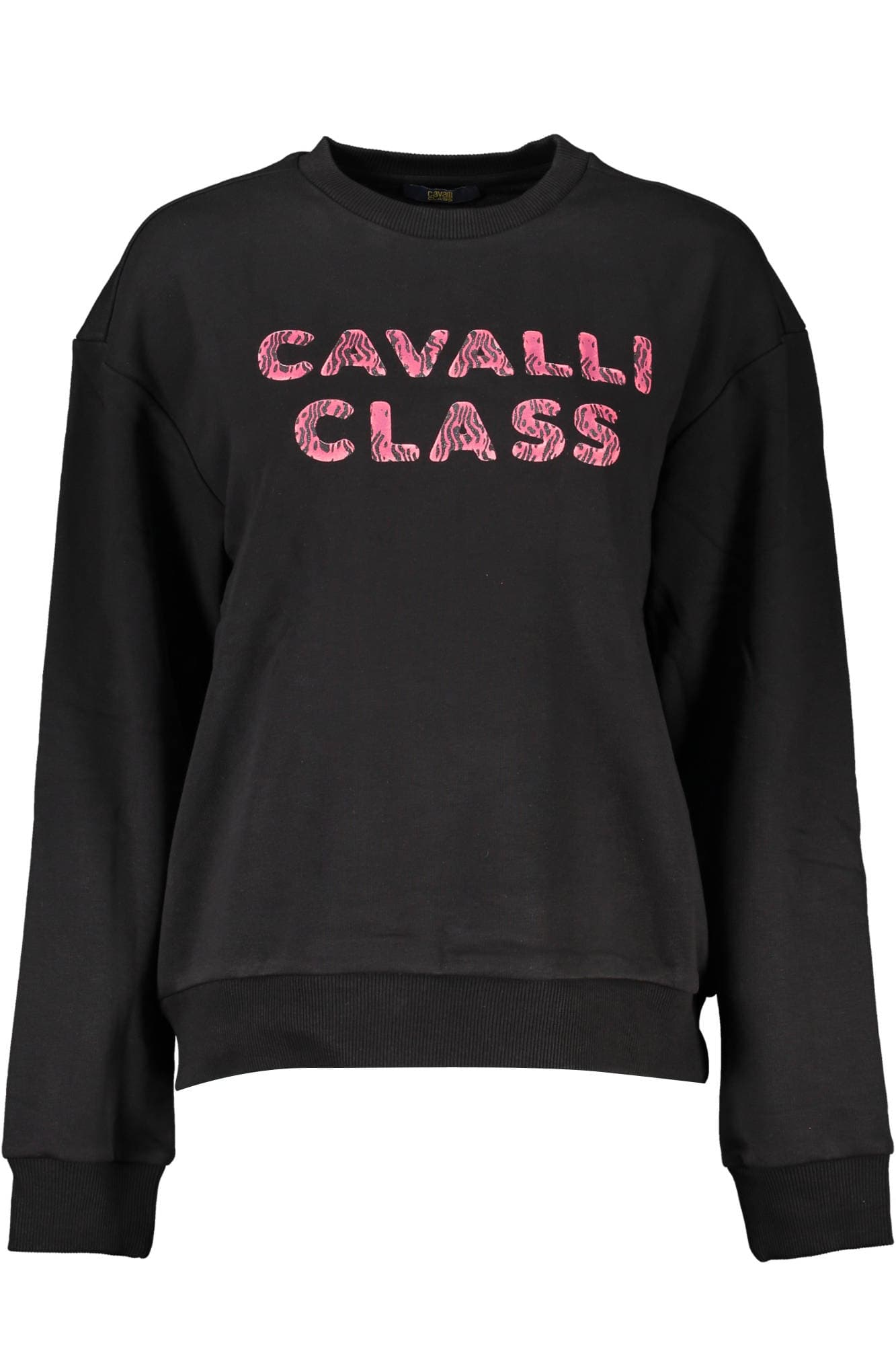 CAVALLI CLASS FELPA SENZA ZIP DONNA NERO - Immagine 1