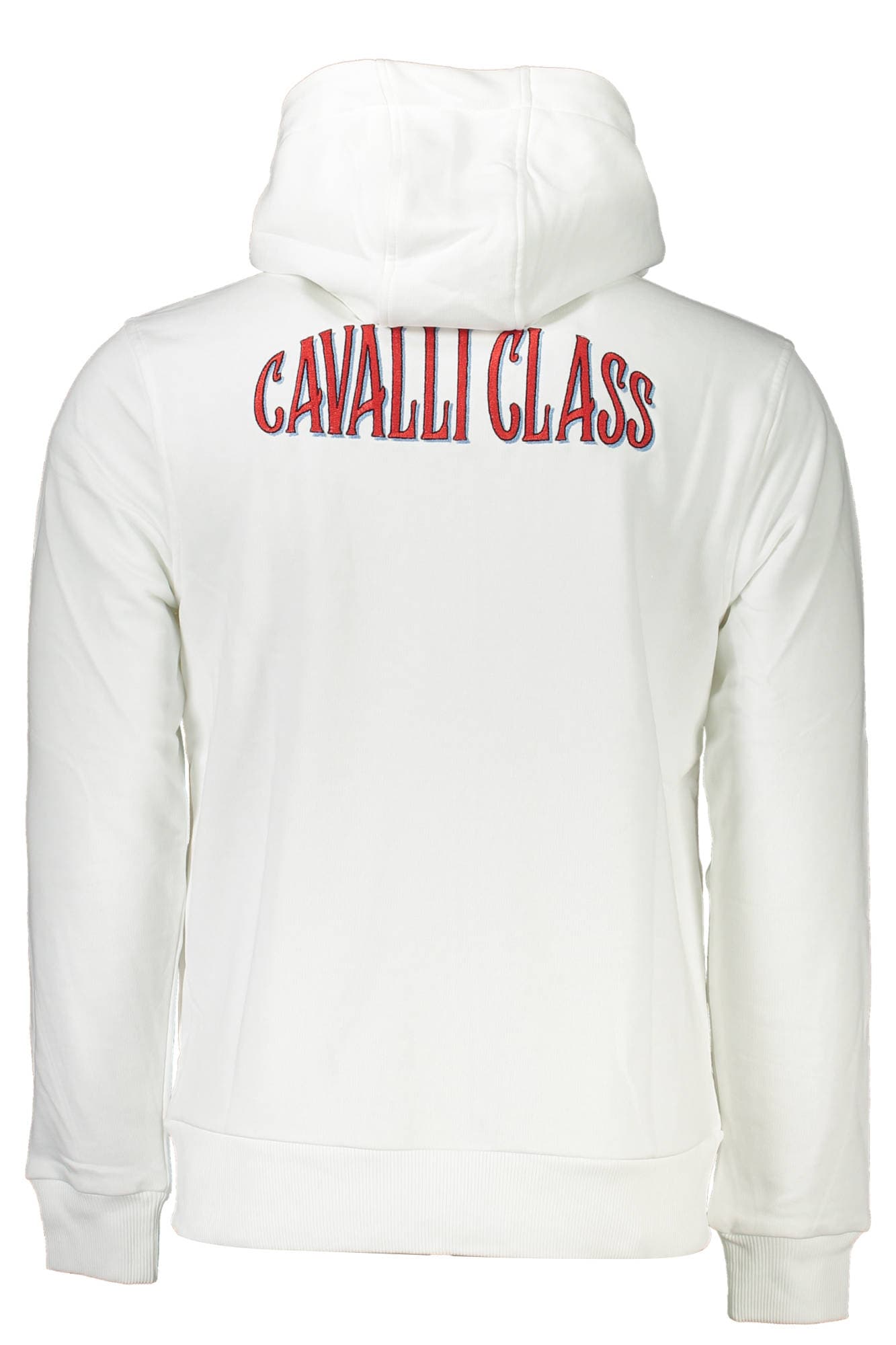 CAVALLI CLASS FELPA CON ZIP UOMO BIANCO - Miniatura 2