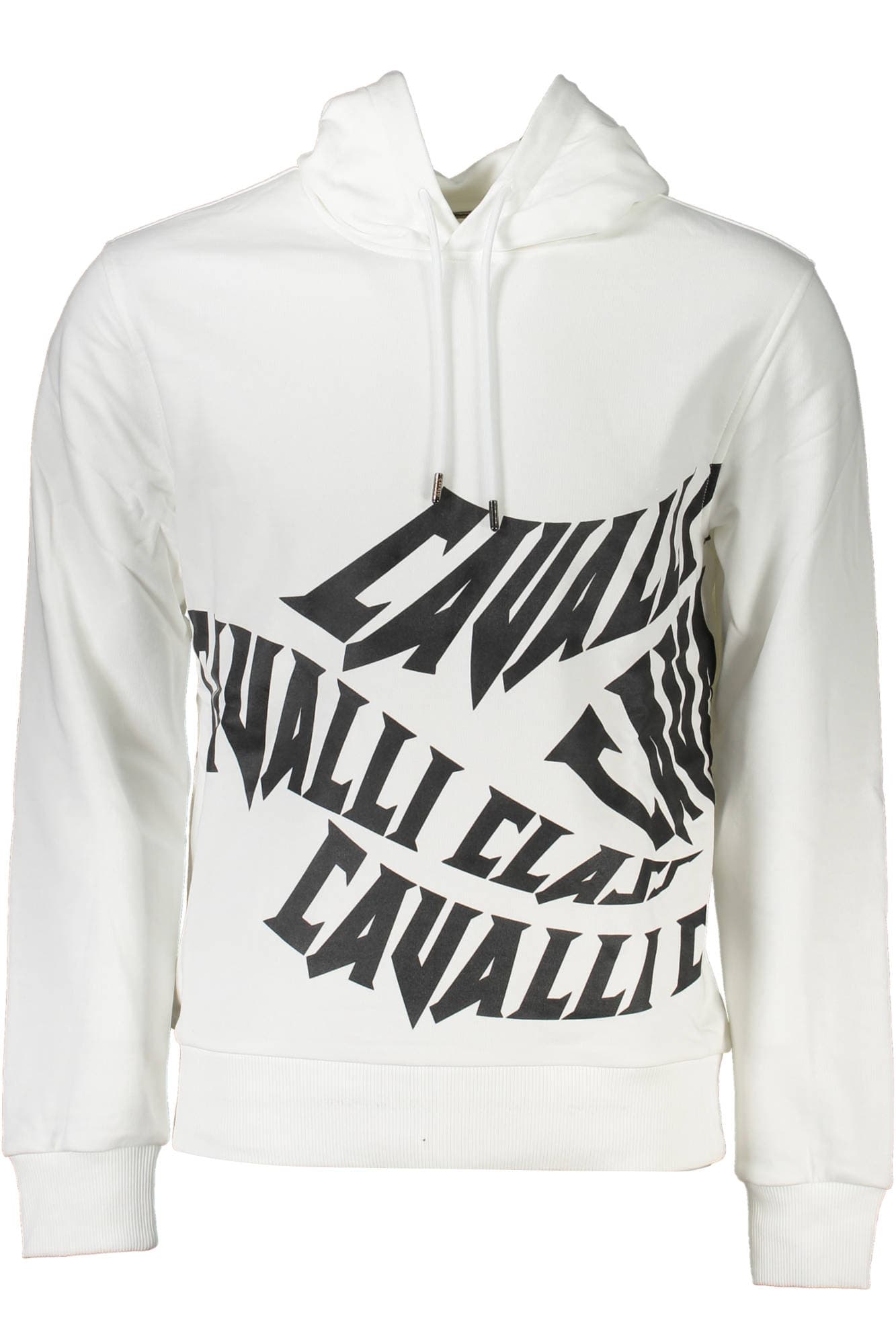 CAVALLI CLASS FELPA SENZA ZIP UOMO BIANCO - Immagine 1