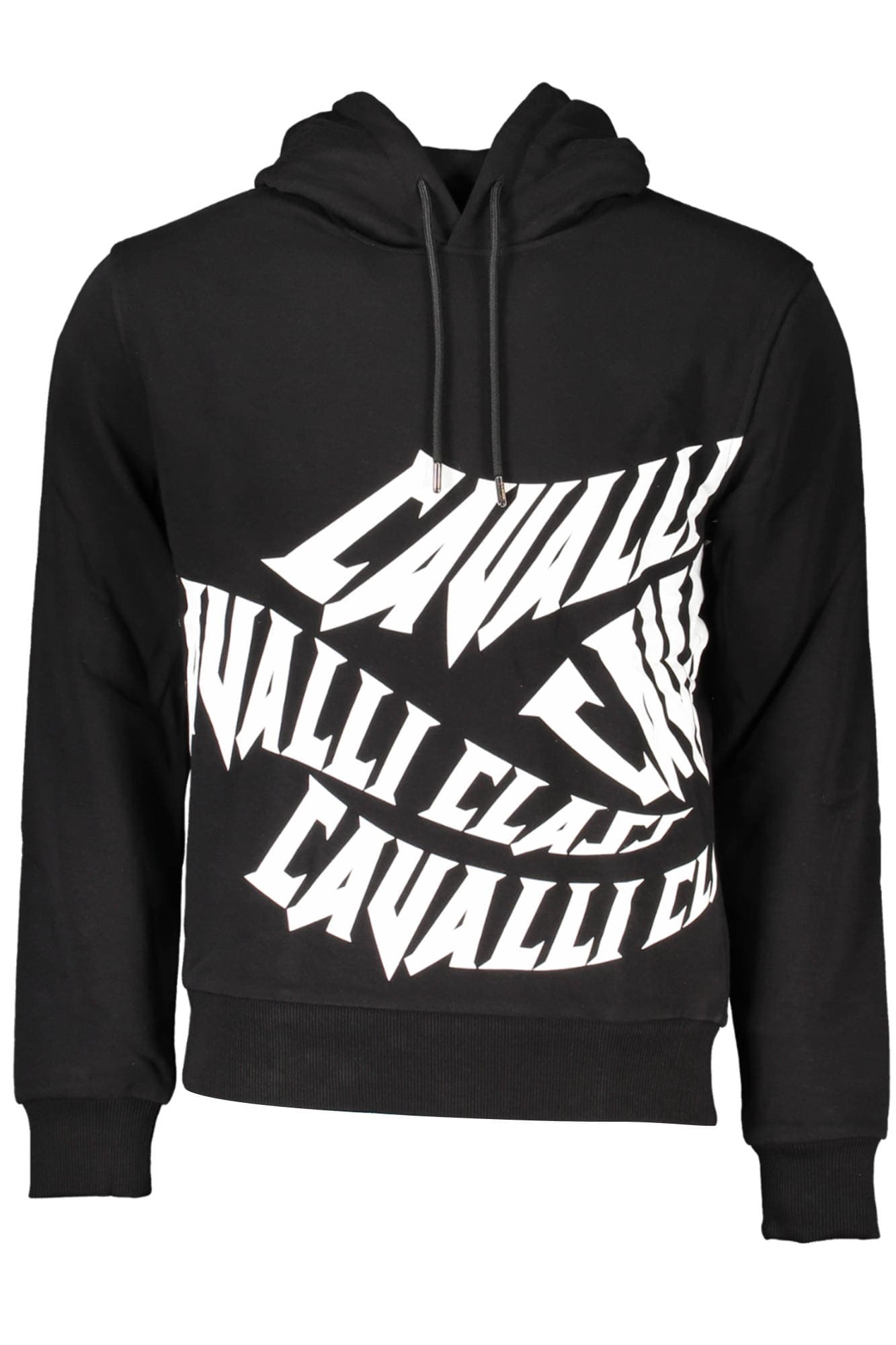 CAVALLI CLASS FELPA SENZA ZIP UOMO NERO - Immagine 1
