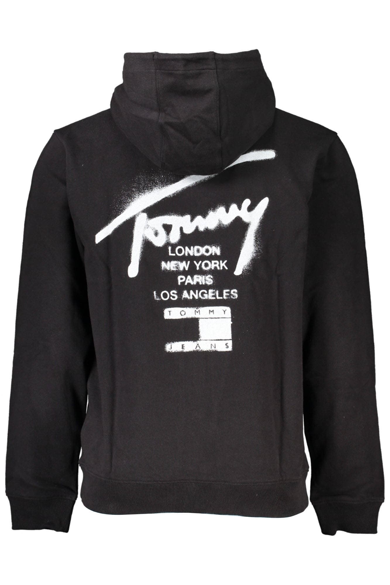 TOMMY HILFIGER FELPA CON ZIP UOMO NERO - Miniatura 2