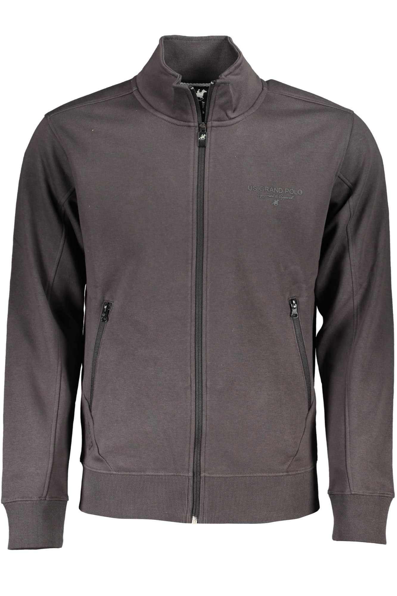 U.S. GRAND FELPA CON ZIP UOMO GRIGIO - Immagine principale