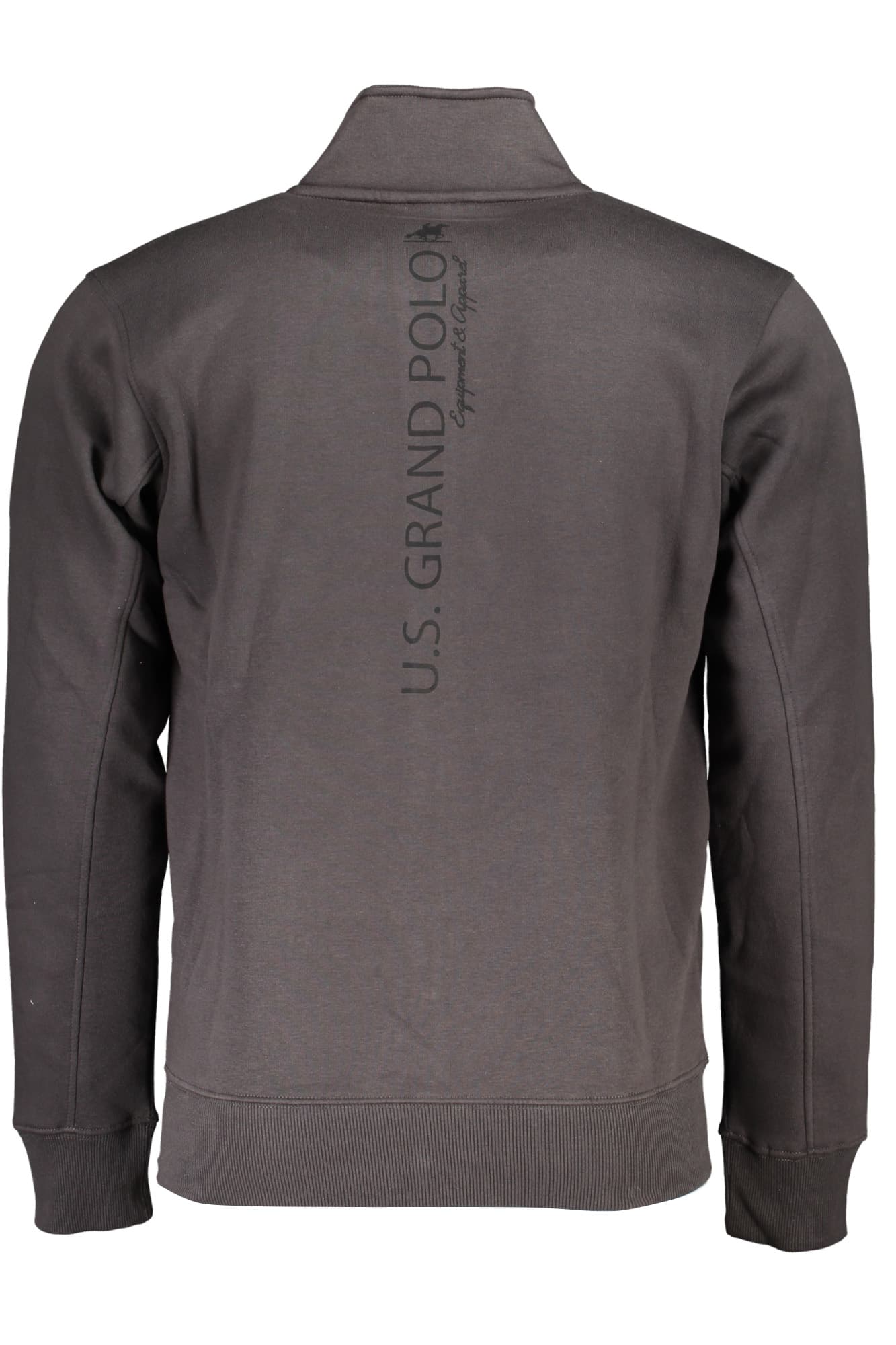 U.S. GRAND FELPA CON ZIP UOMO GRIGIO - Miniatura 2