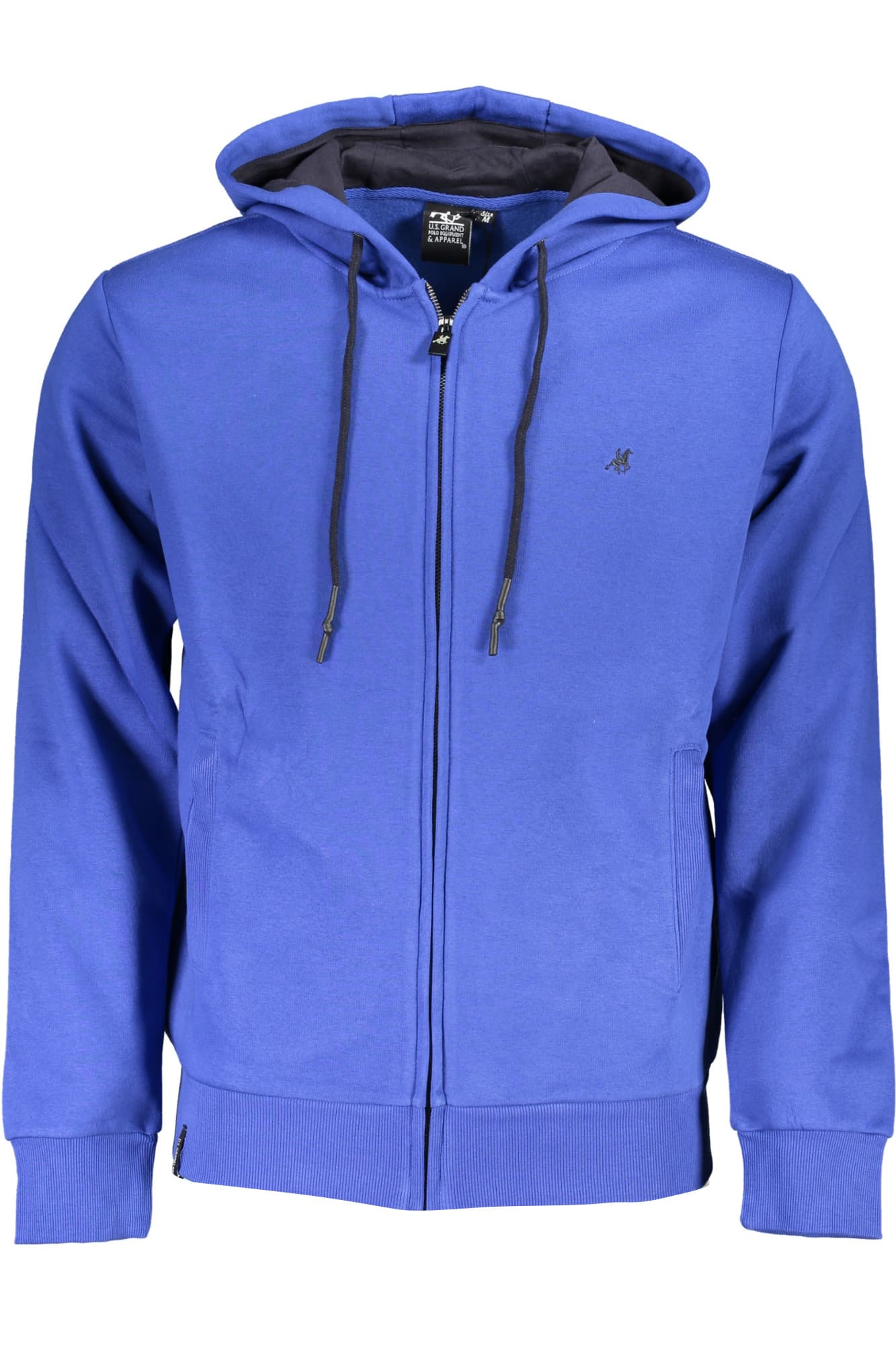 U.S. GRAND FELPA CON ZIP UOMO BLU - Immagine principale
