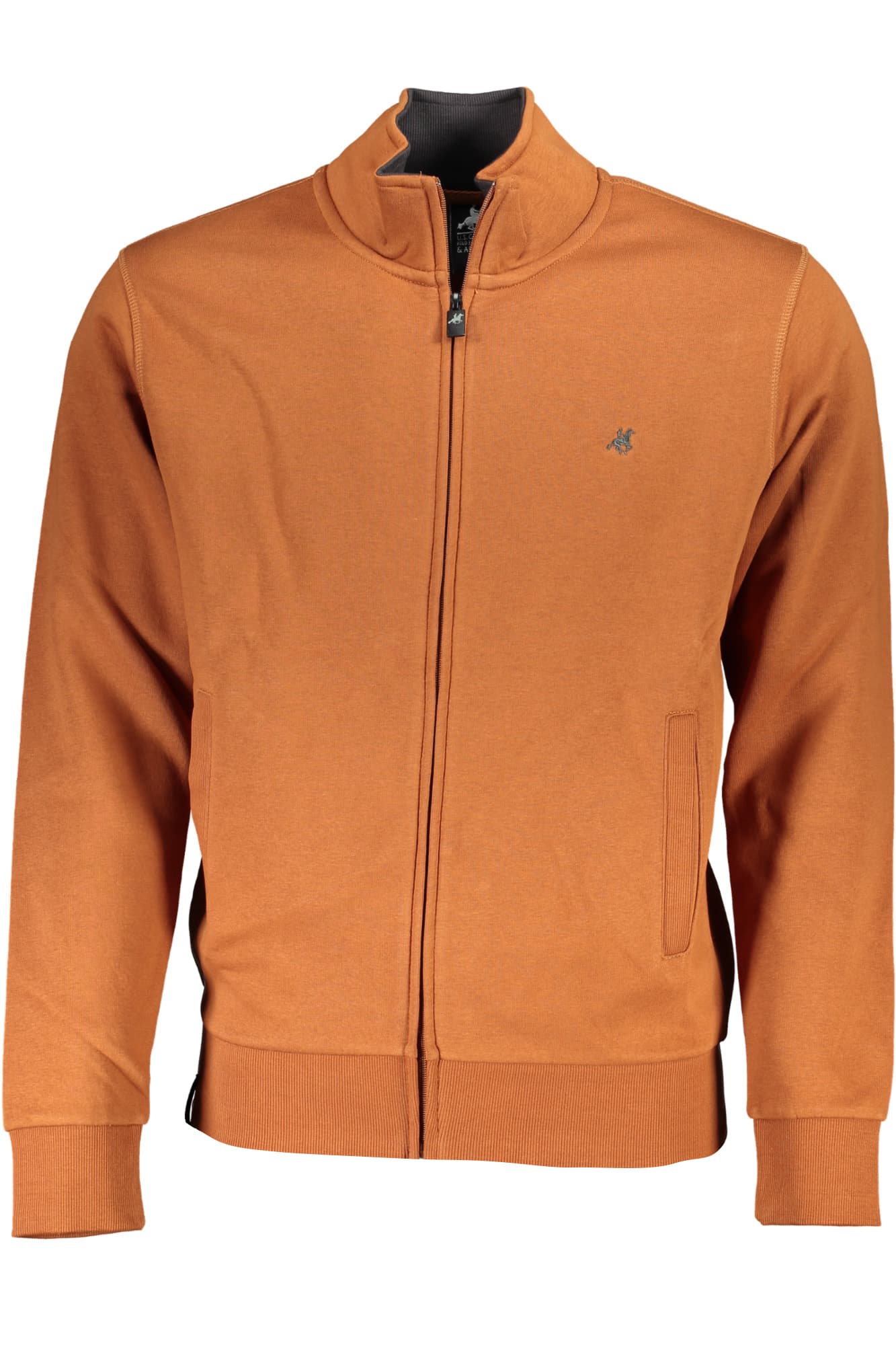 U.S. GRAND FELPA CON ZIP UOMO MARRONE - Immagine principale