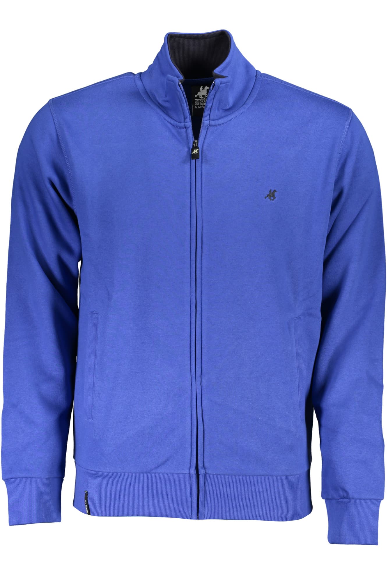U.S. GRAND FELPA CON ZIP UOMO BLU - Immagine principale