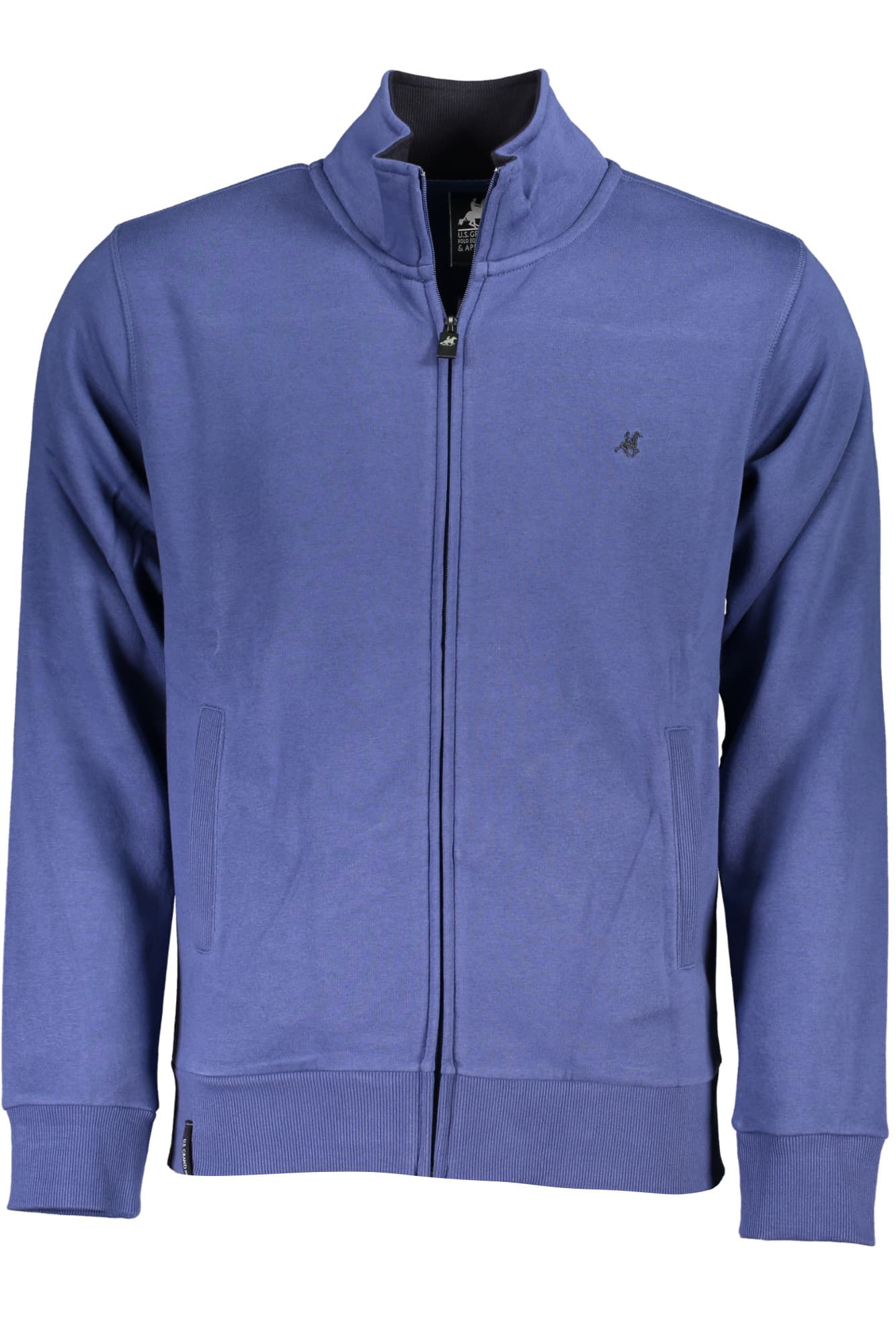 U.S. GRAND FELPA CON ZIP UOMO BLU - Immagine principale