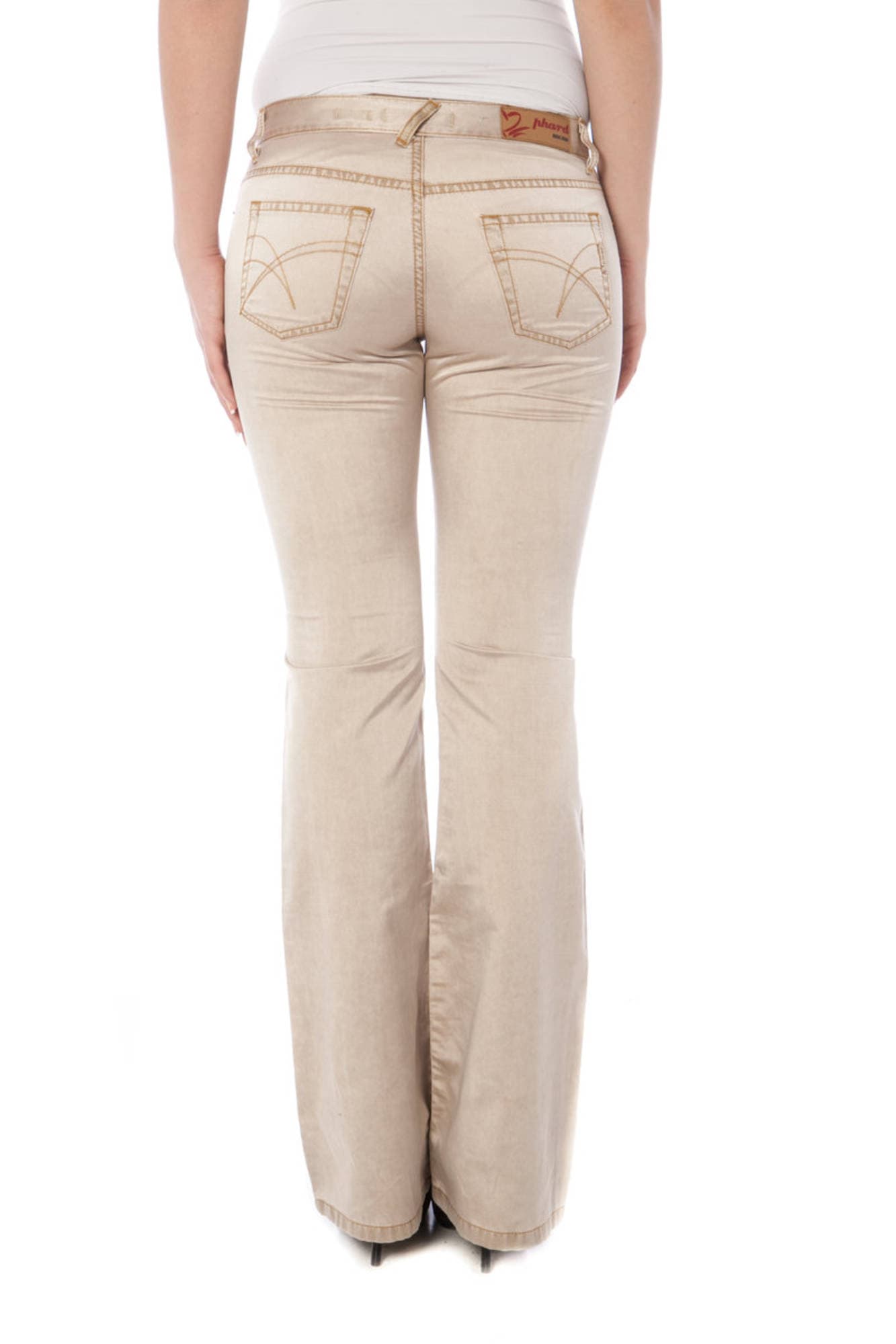 PHARD PANTALONE DONNA BEIGE - Miniatura 3