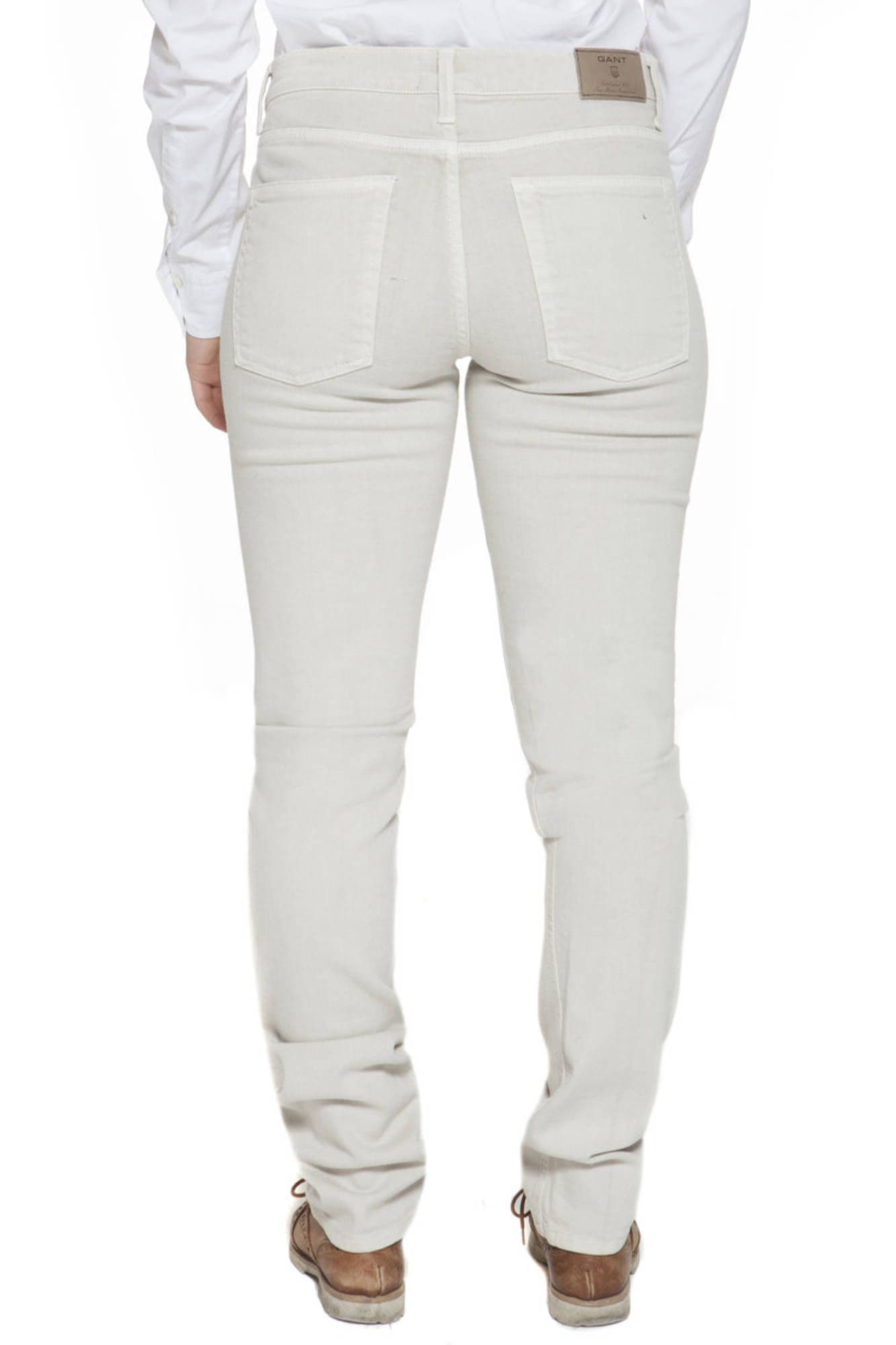 GANT PANTALONE DONNA BEIGE - Miniatura 2