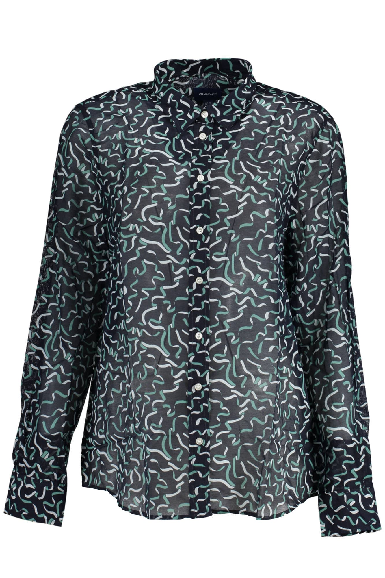 GANT CAMICIA MANICHE LUNGHE DONNA BLU