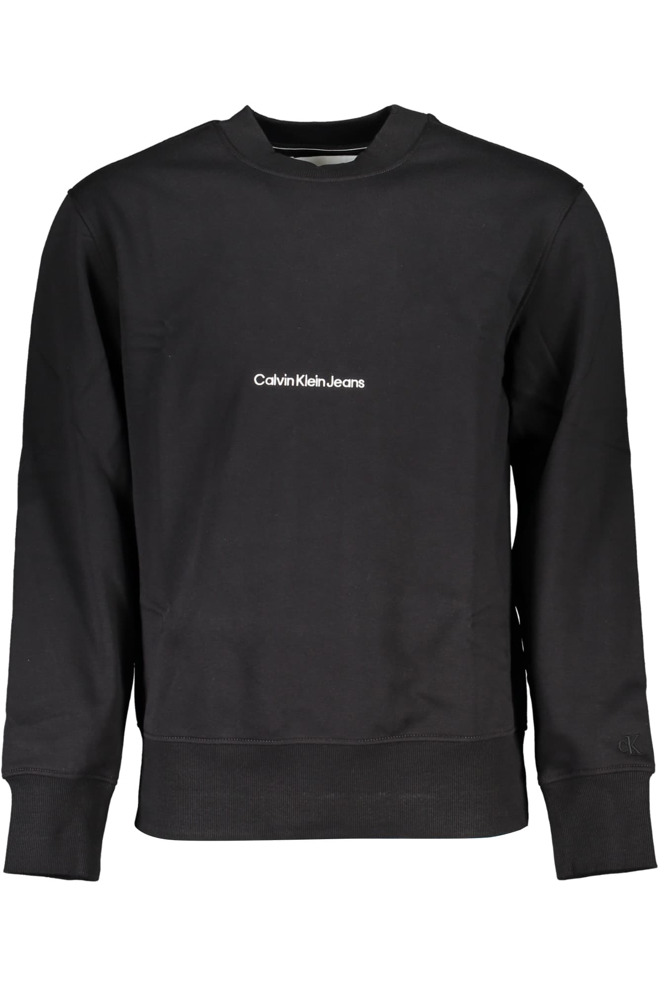 CALVIN KLEIN FELPA SENZA ZIP UOMO NERO - Immagine principale