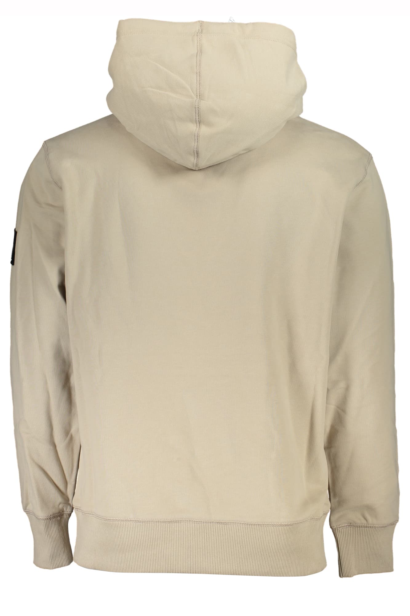 CALVIN KLEIN FELPA SENZA ZIP UOMO BEIGE - Miniatura 2