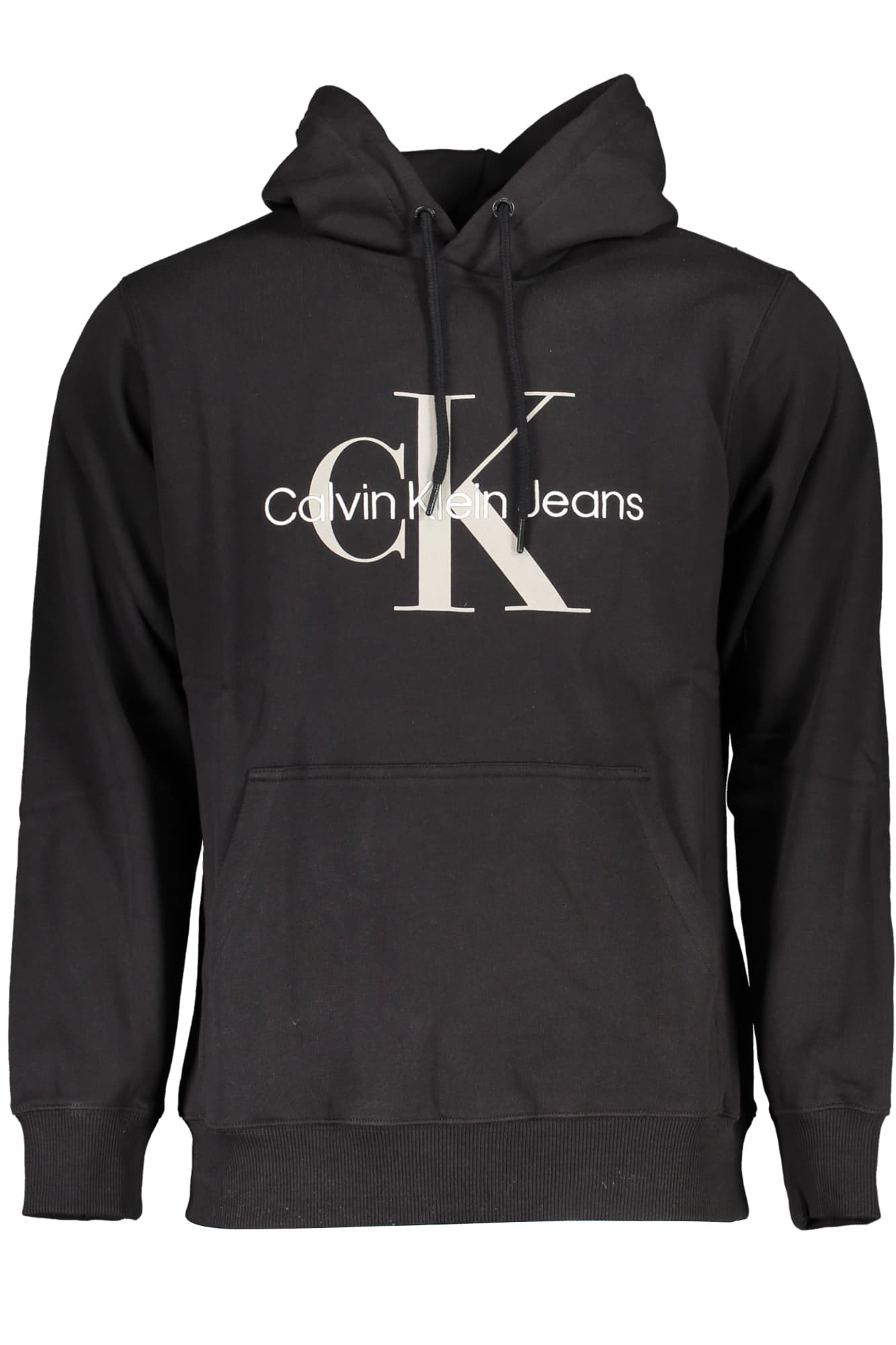 CALVIN KLEIN FELPA SENZA ZIP UOMO NERO - Immagine 1