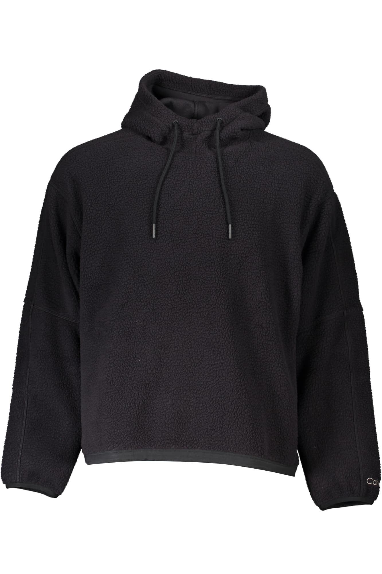 CALVIN KLEIN FELPA SENZA ZIP UOMO NERO - Immagine 1