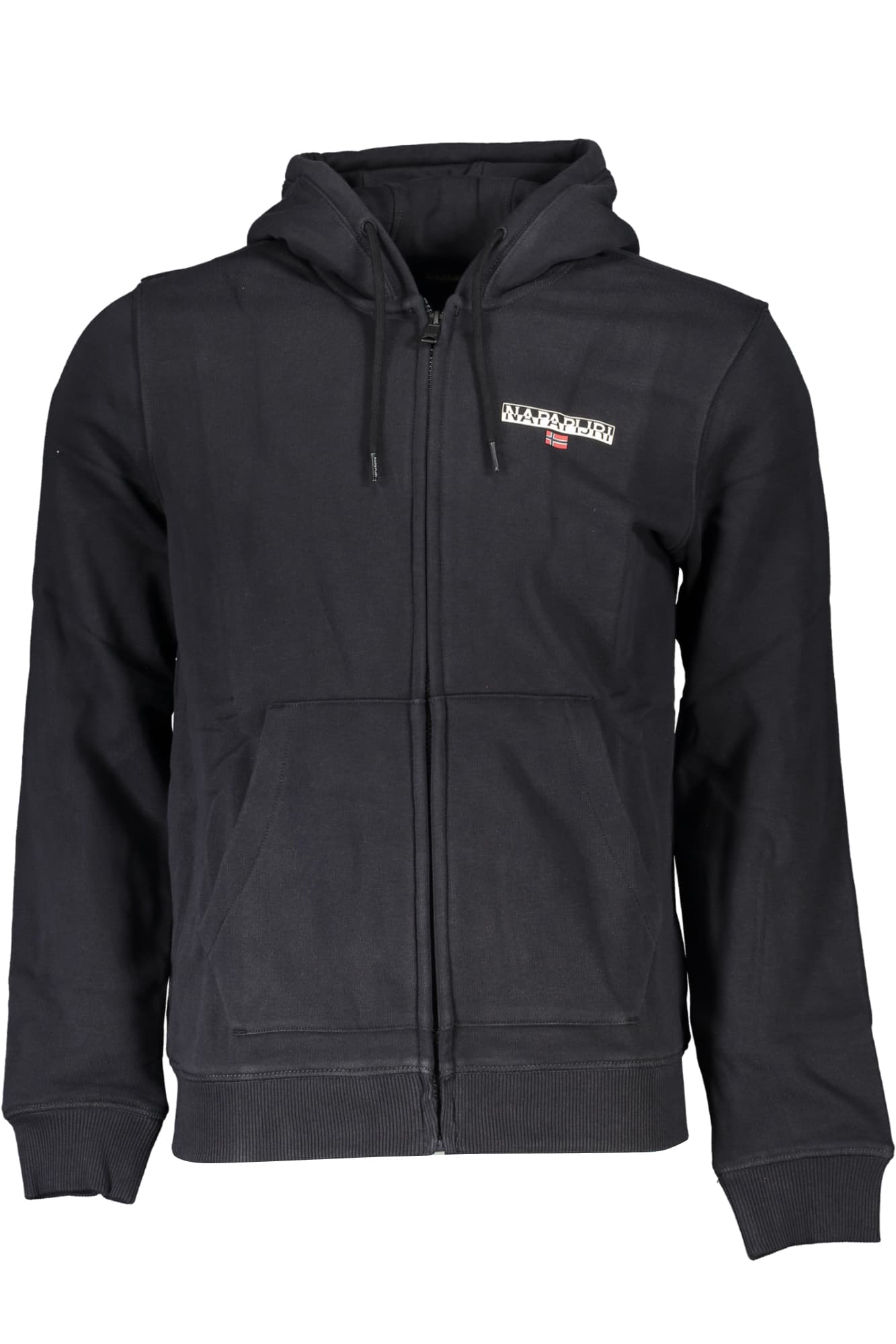 NAPAPIJRI FELPA CON ZIP UOMO NERO - Immagine 1