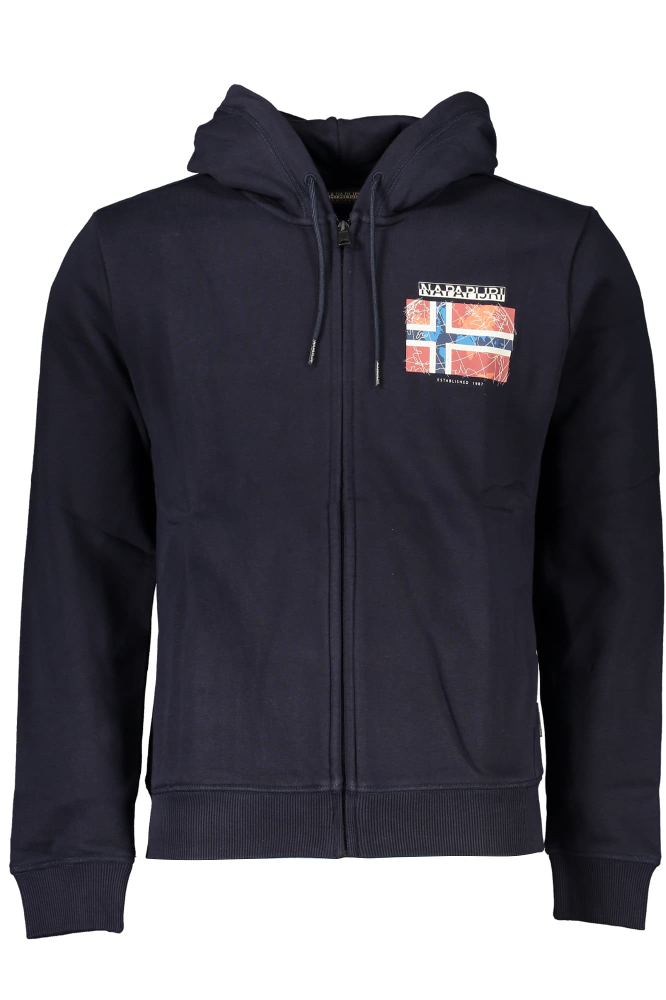 NAPAPIJRI FELPA CON ZIP UOMO BLU - Immagine 1