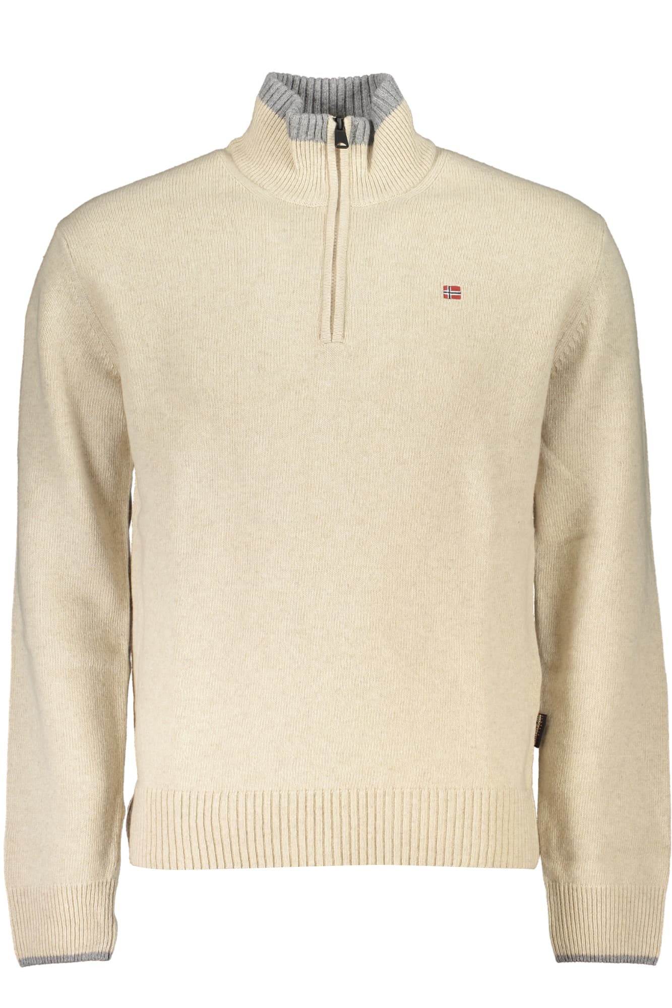 NAPAPIJRI MAGLIONE UOMO BEIGE - Immagine 1
