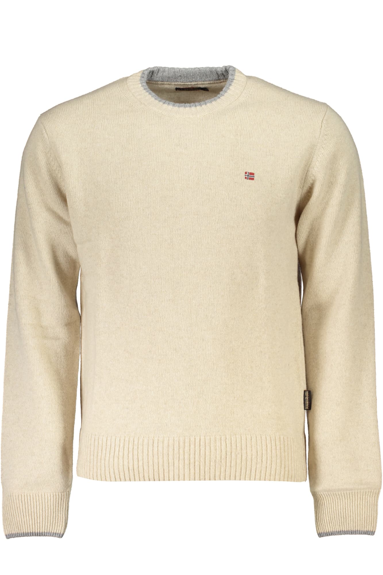 NAPAPIJRI MAGLIONE UOMO BEIGE - Immagine 1
