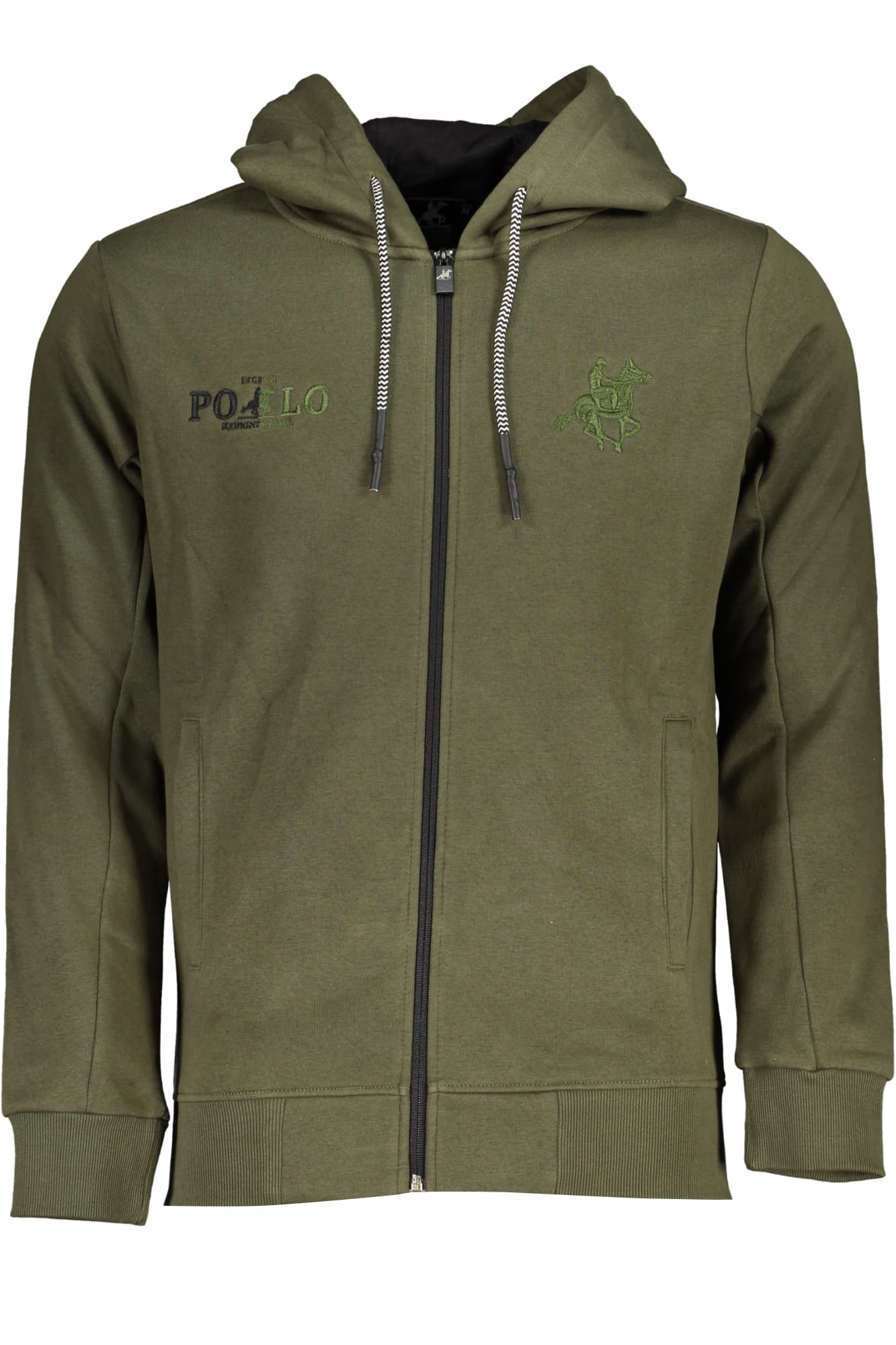 U.S. GRAND FELPA CON ZIP UOMO VERDE - Immagine principale