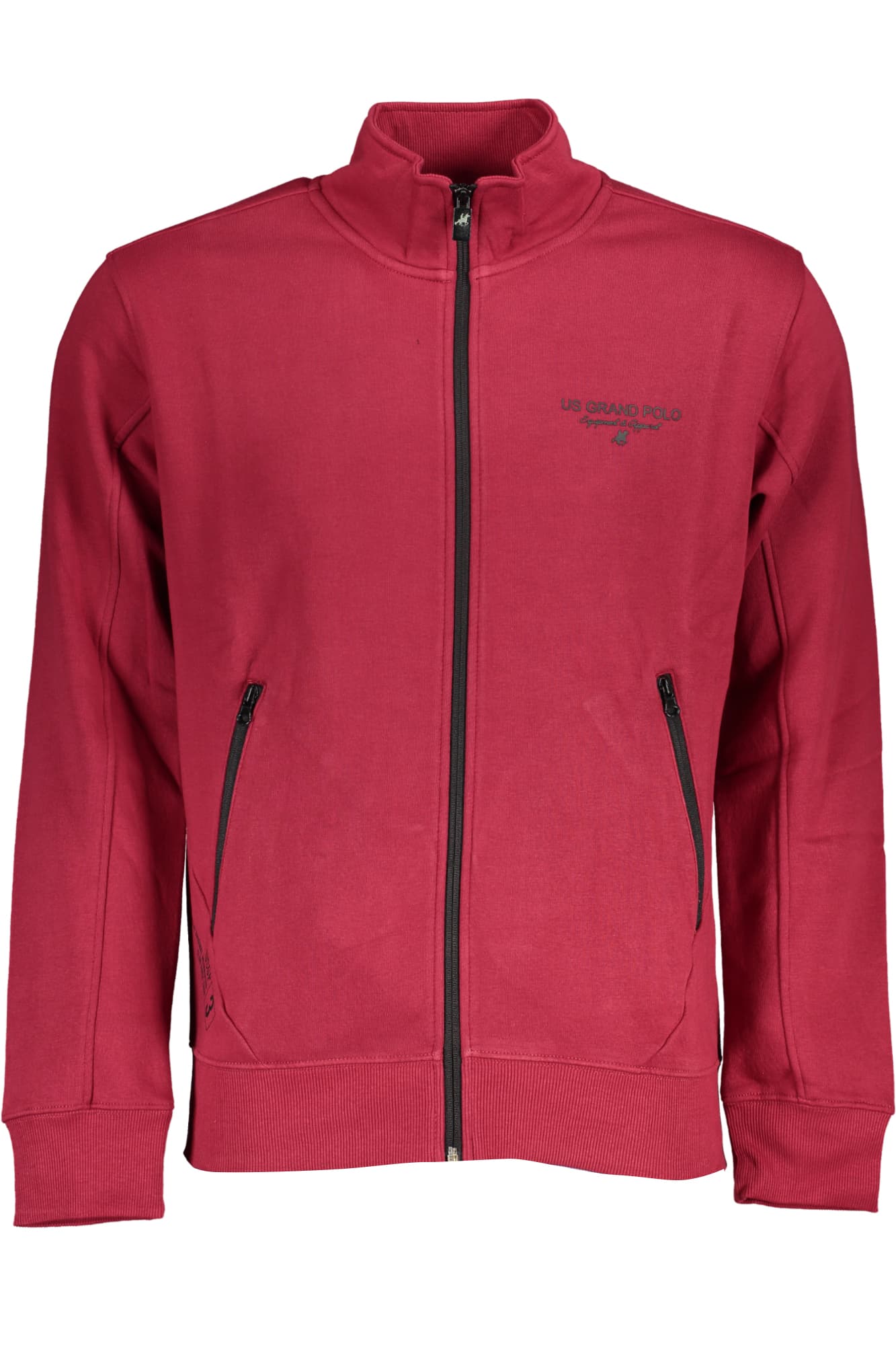 U.S. GRAND FELPA CON ZIP UOMO ROSSO - Immagine principale
