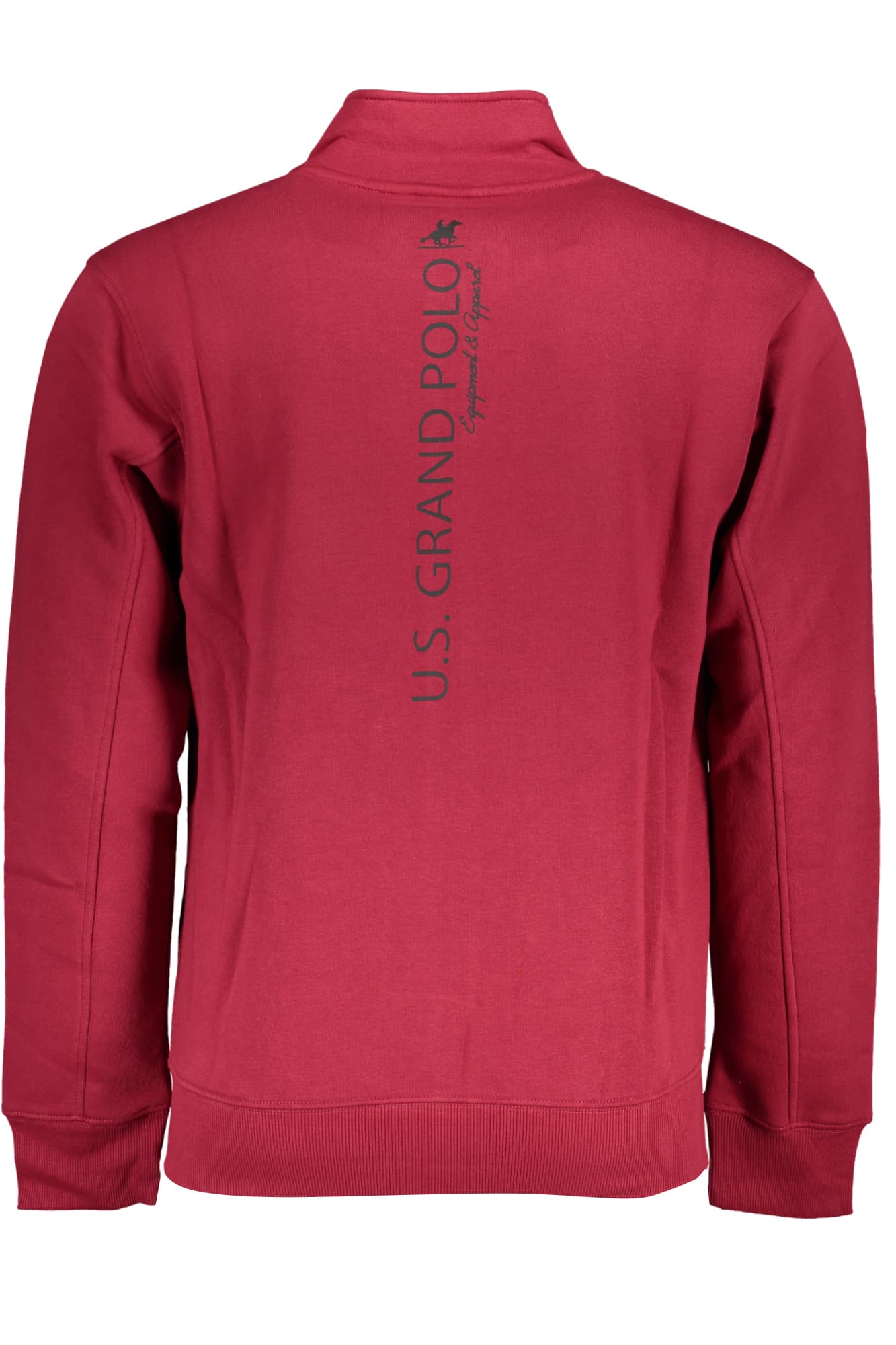 U.S. GRAND FELPA CON ZIP UOMO ROSSO - Miniatura 2