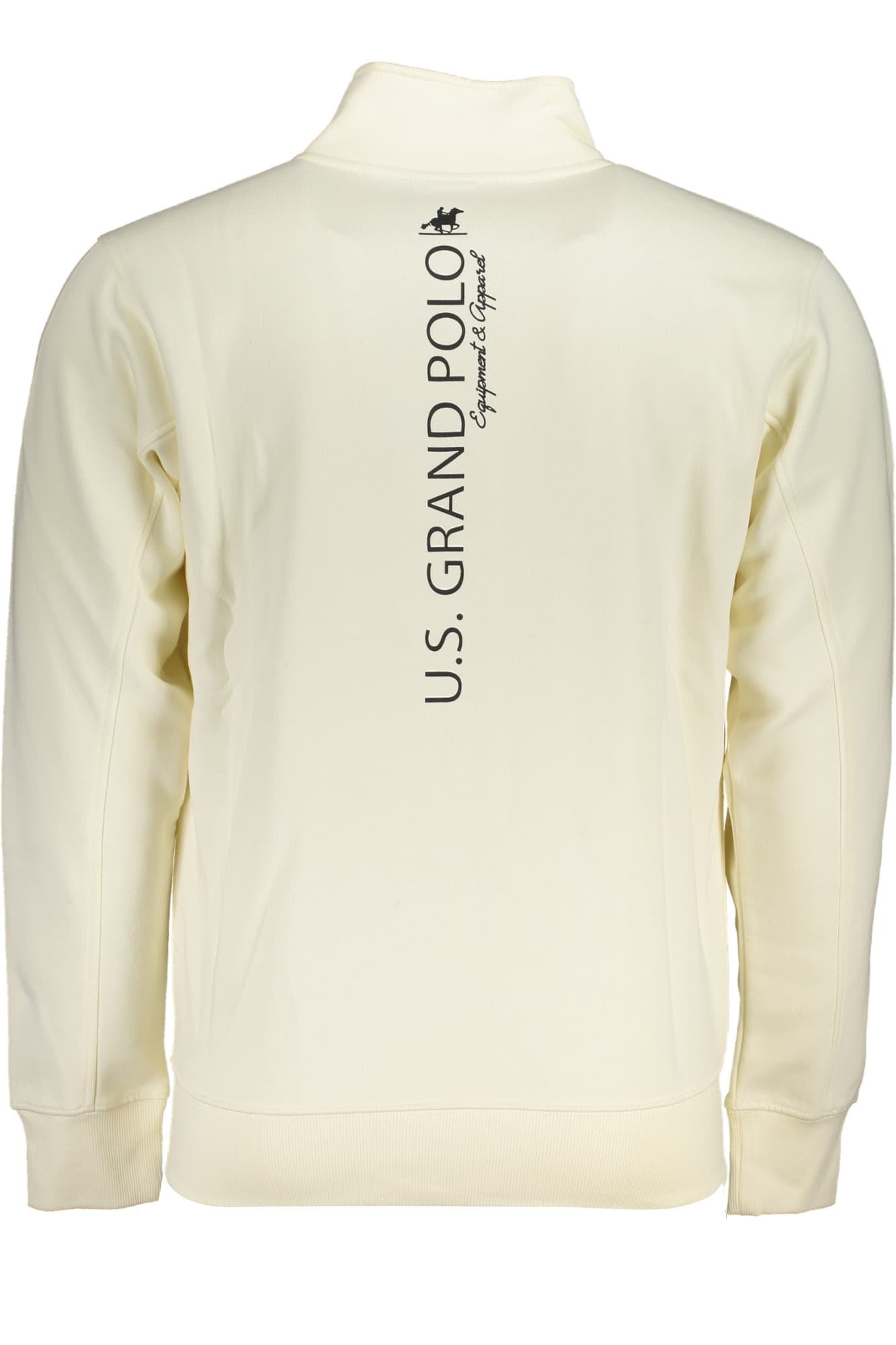 U.S. GRAND FELPA CON ZIP UOMO BIANCO - Miniatura 2