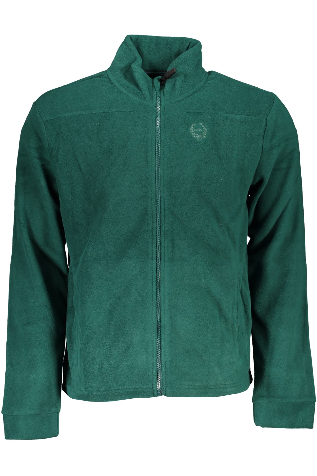 GIAN MARCO VENTURI FELPA CON ZIP UOMO VERDE - Immagine 1