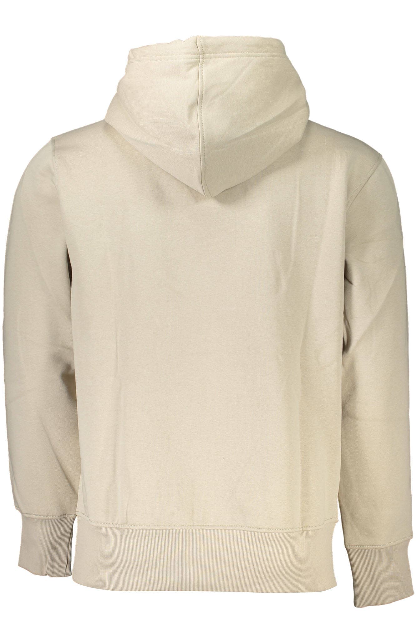 CALVIN KLEIN FELPA SENZA ZIP UOMO BEIGE - Miniatura 2