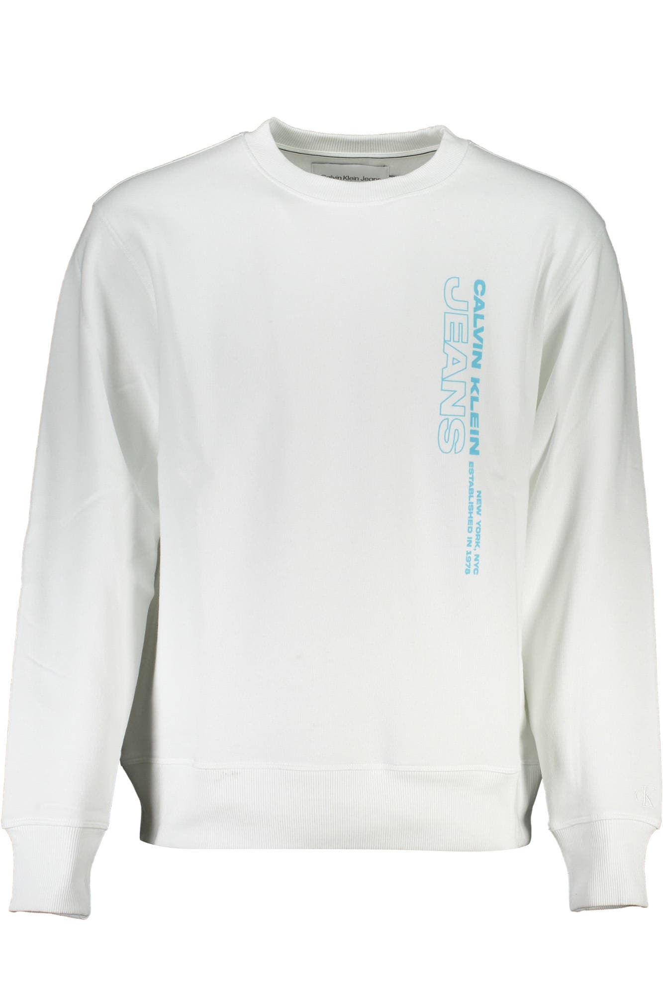 CALVIN KLEIN FELPA SENZA ZIP UOMO BIANCO - Immagine 1