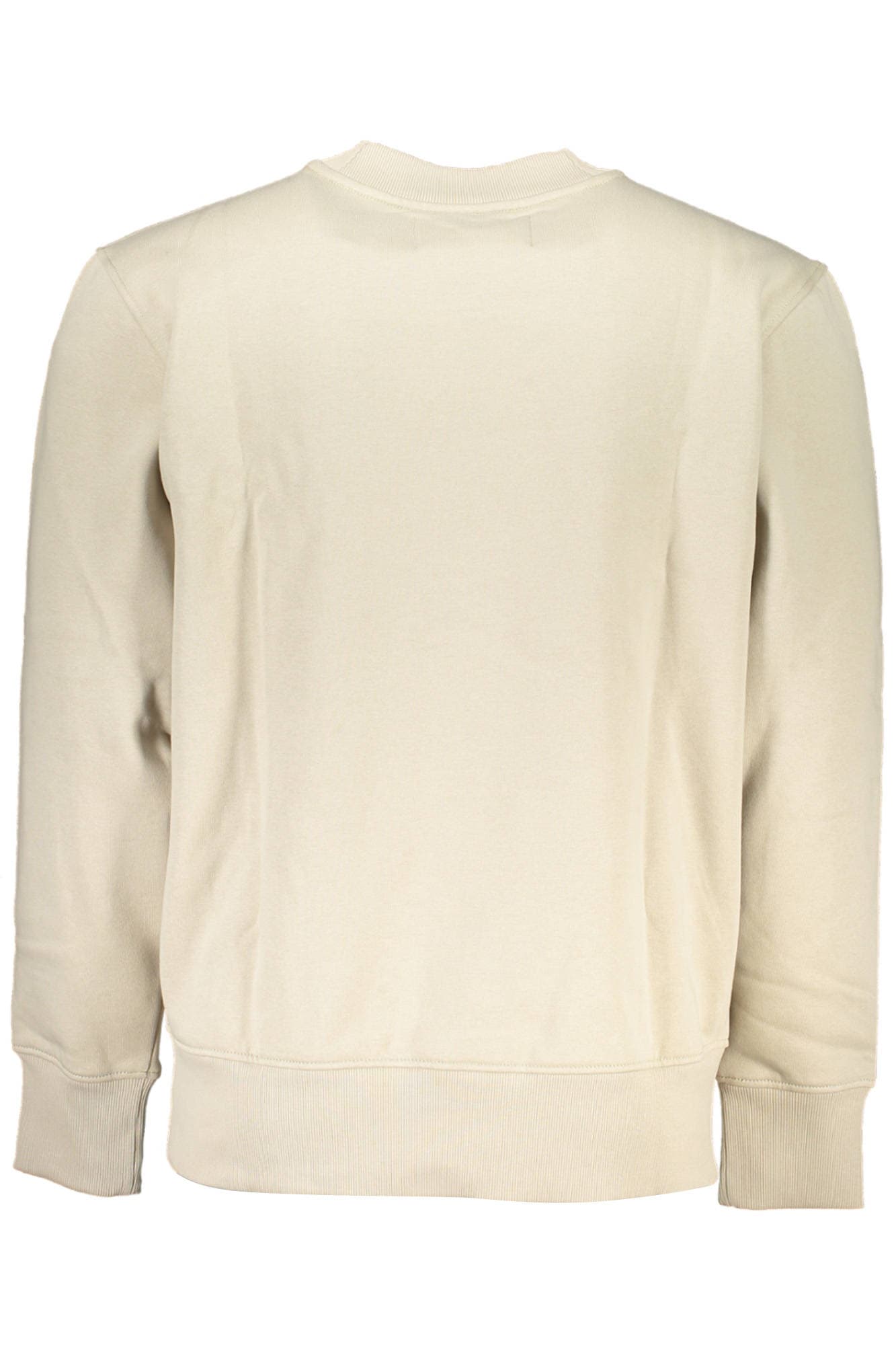 CALVIN KLEIN FELPA SENZA ZIP UOMO BEIGE - Miniatura 2
