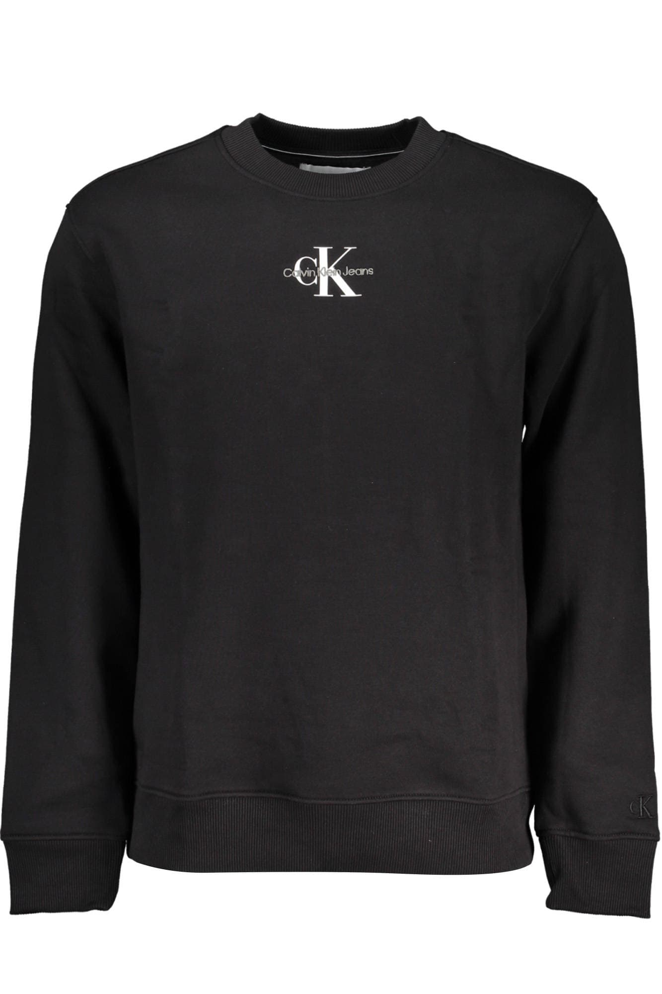 CALVIN KLEIN FELPA SENZA ZIP UOMO NERO - Immagine principale