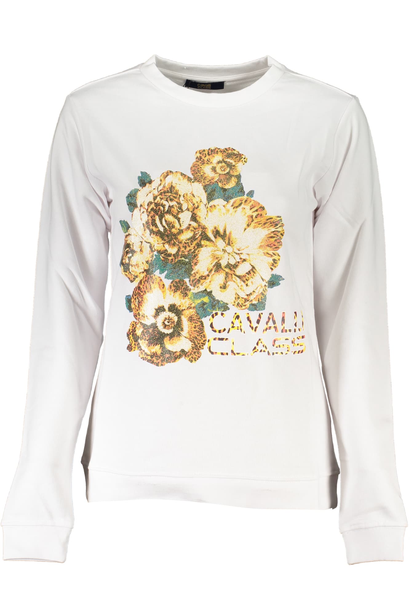 CAVALLI CLASS FELPA SENZA ZIP DONNA BIANCO - Immagine principale